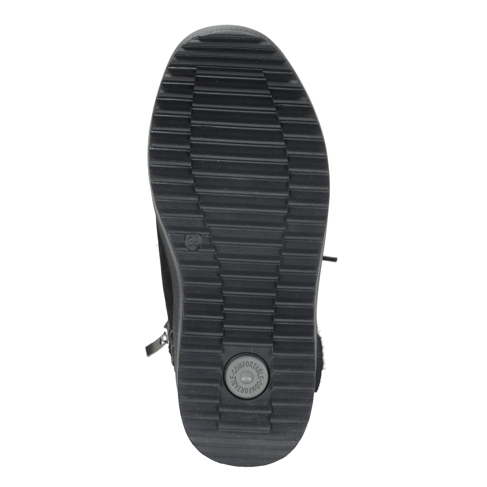 Черные валенки из войлока на молнии с декоративной шнуровкой на подкладке из натуральной шерсти NexPero, размер 38, цвет черный - фото 8
