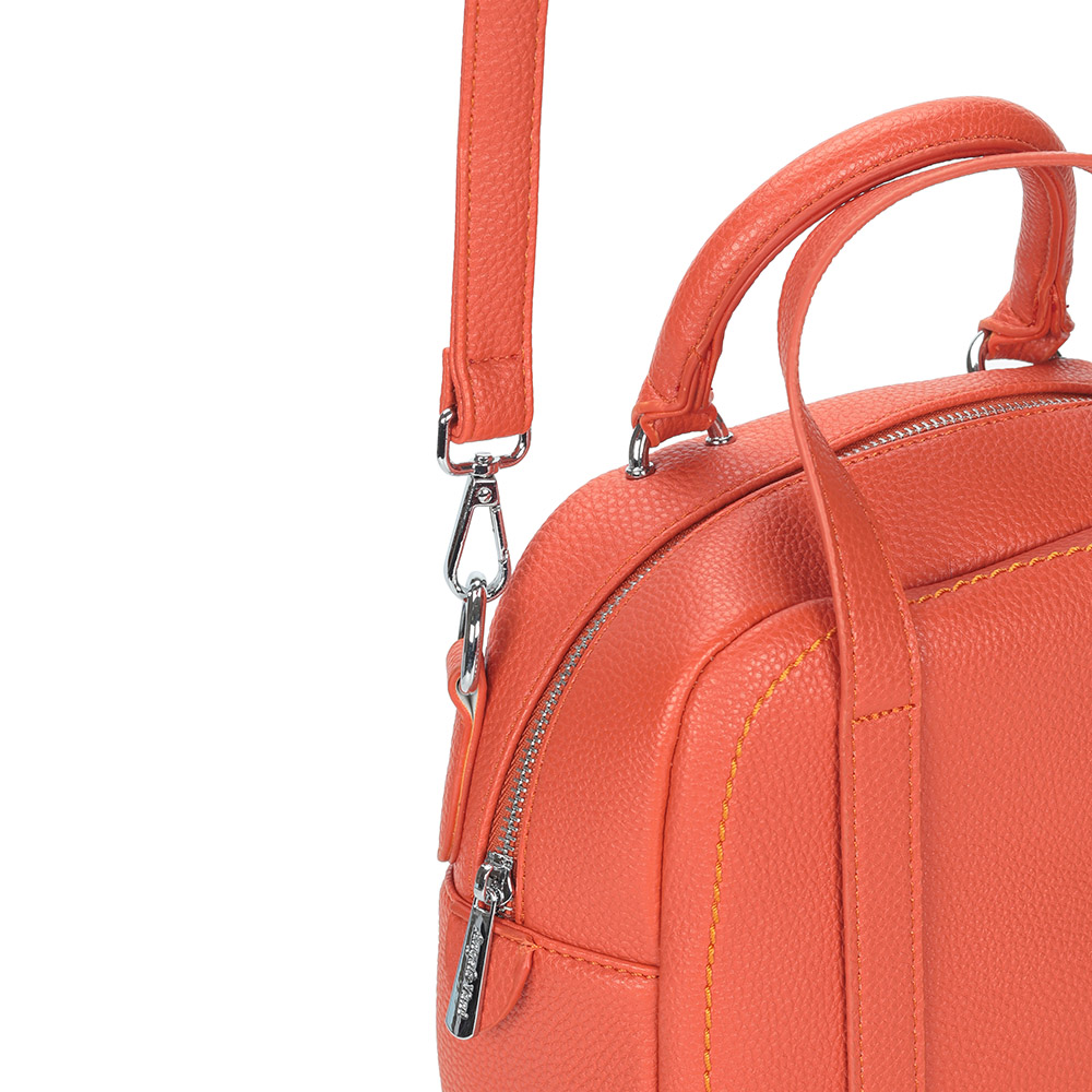 фото Оранжевая сумка с дополнительной ручкой angelo vani