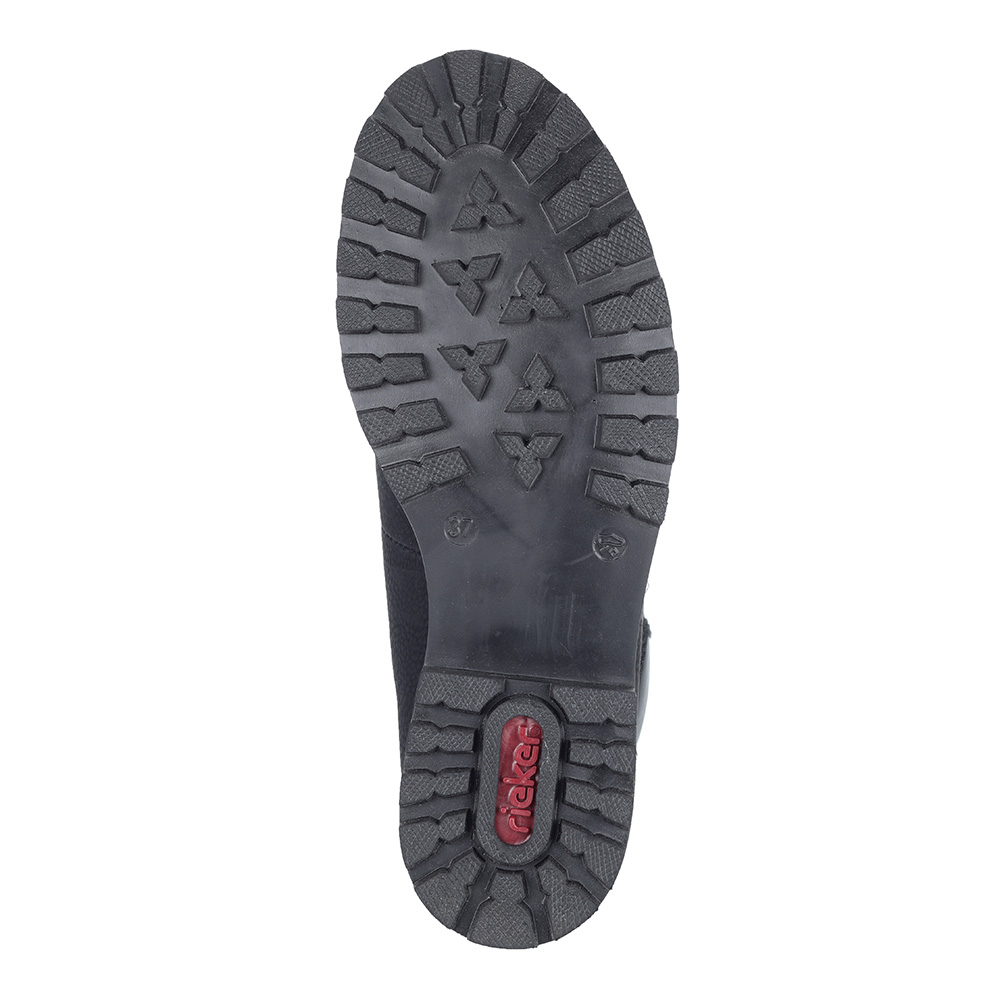 Черные ботинки на шерсти Rieker, размер 38, цвет черный - фото 4