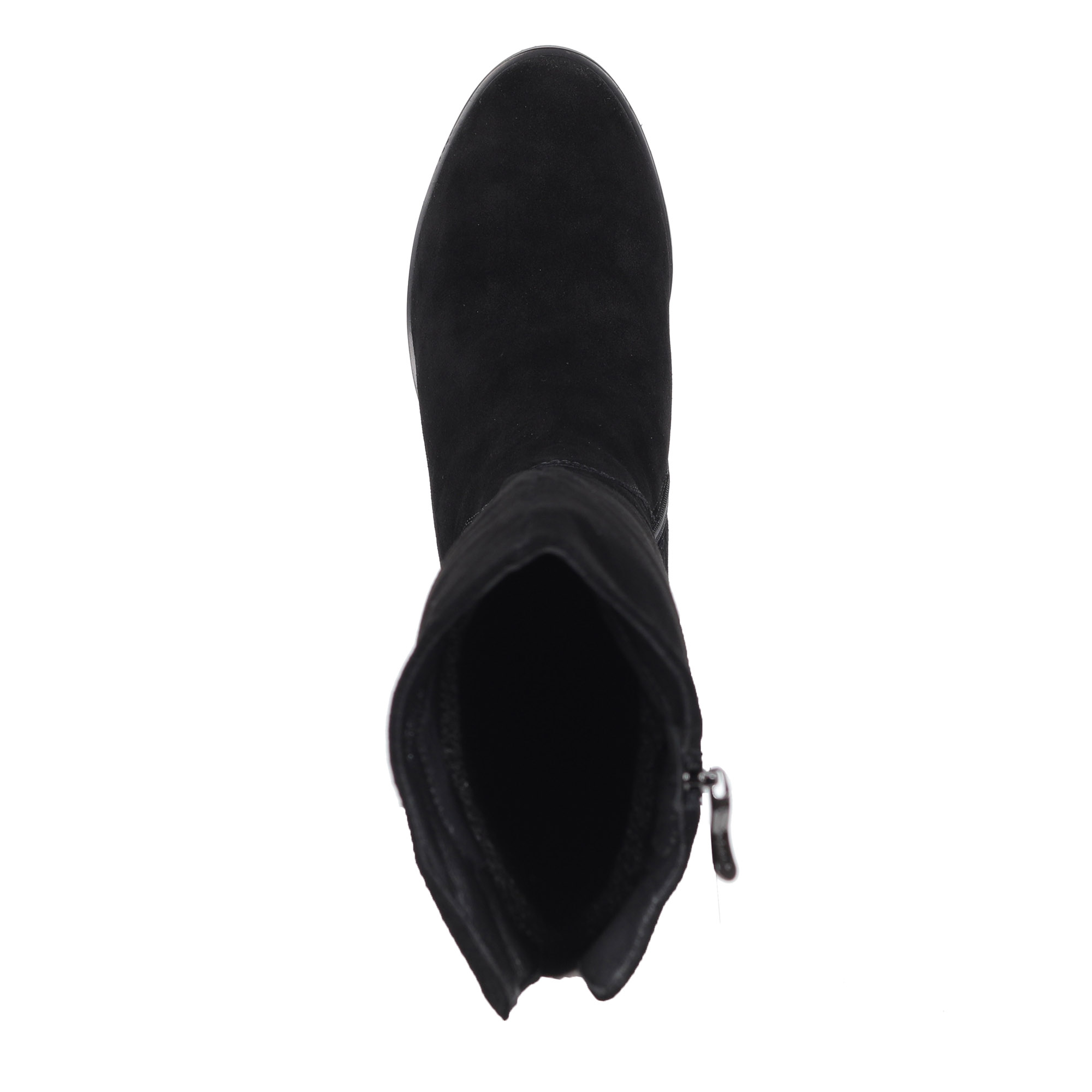 Черные ботфорты из велюра Respect, размер 38, цвет черный - фото 6