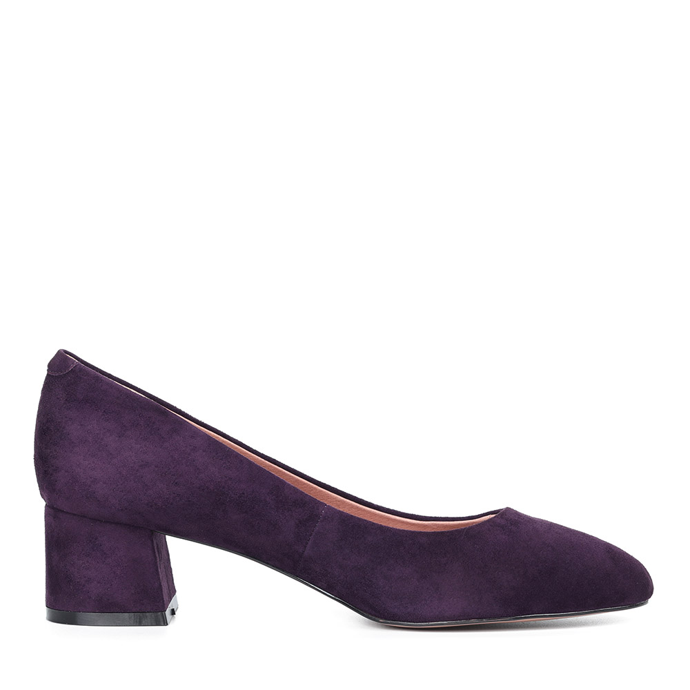 Фиолетовые декорированные туфли из велюра от Respect-shoes