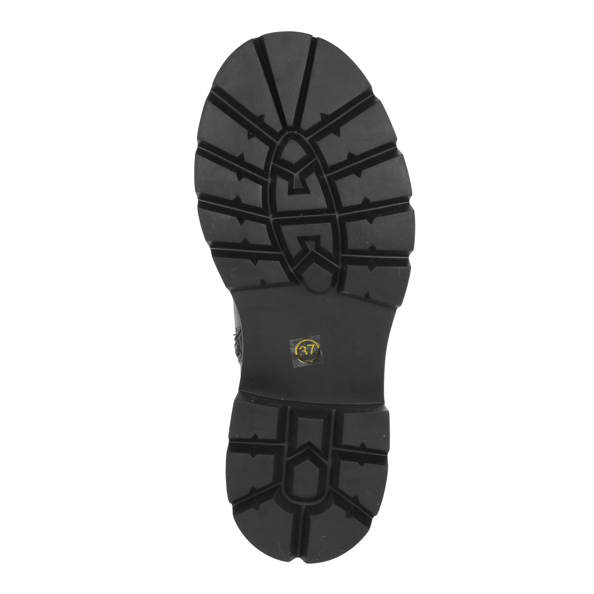 Черные ботинки из кожи на подкладке из натуральной шерсти на тракторной подошве Respect, размер 37, цвет черный - фото 8