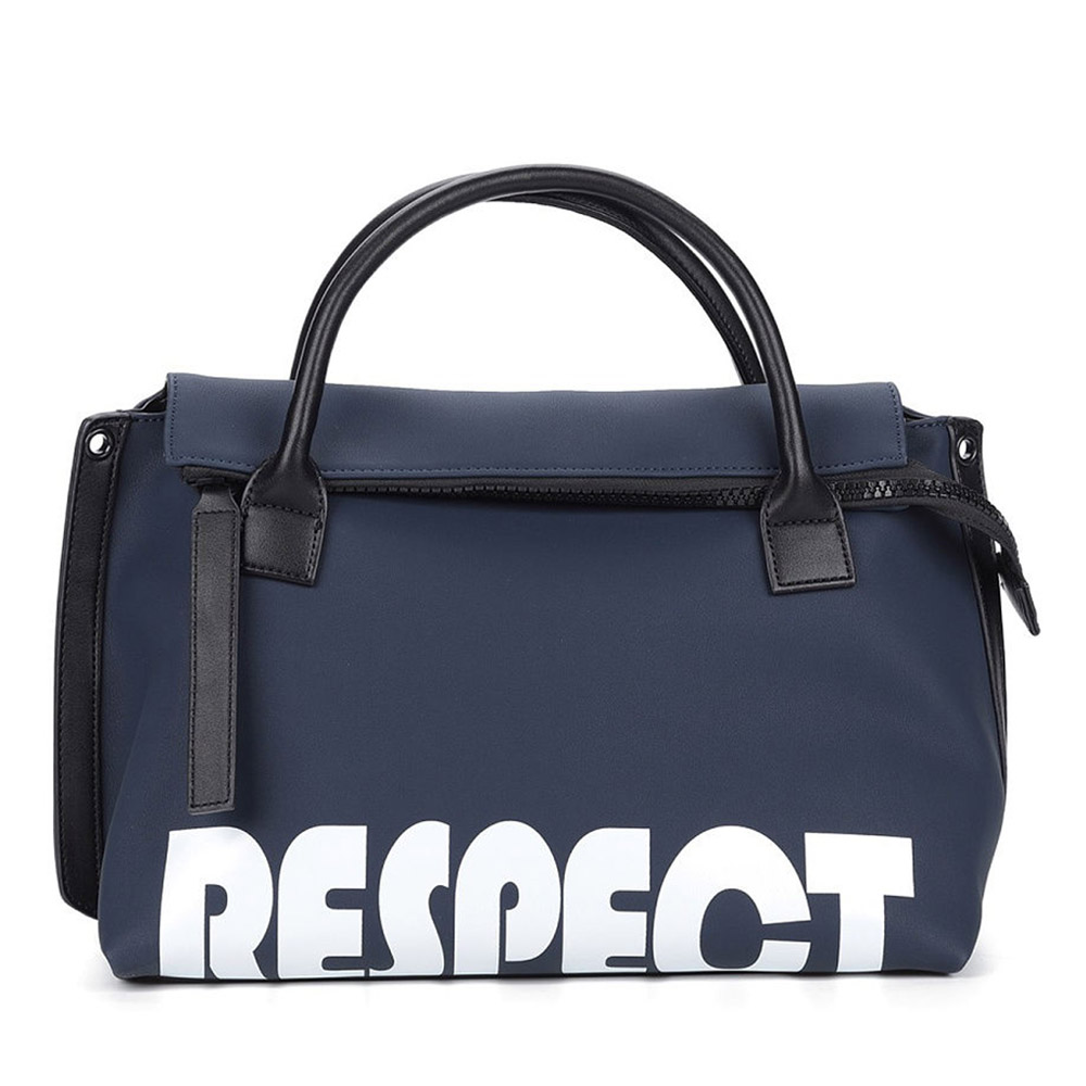 фото Синяя сумка из экокожи respect