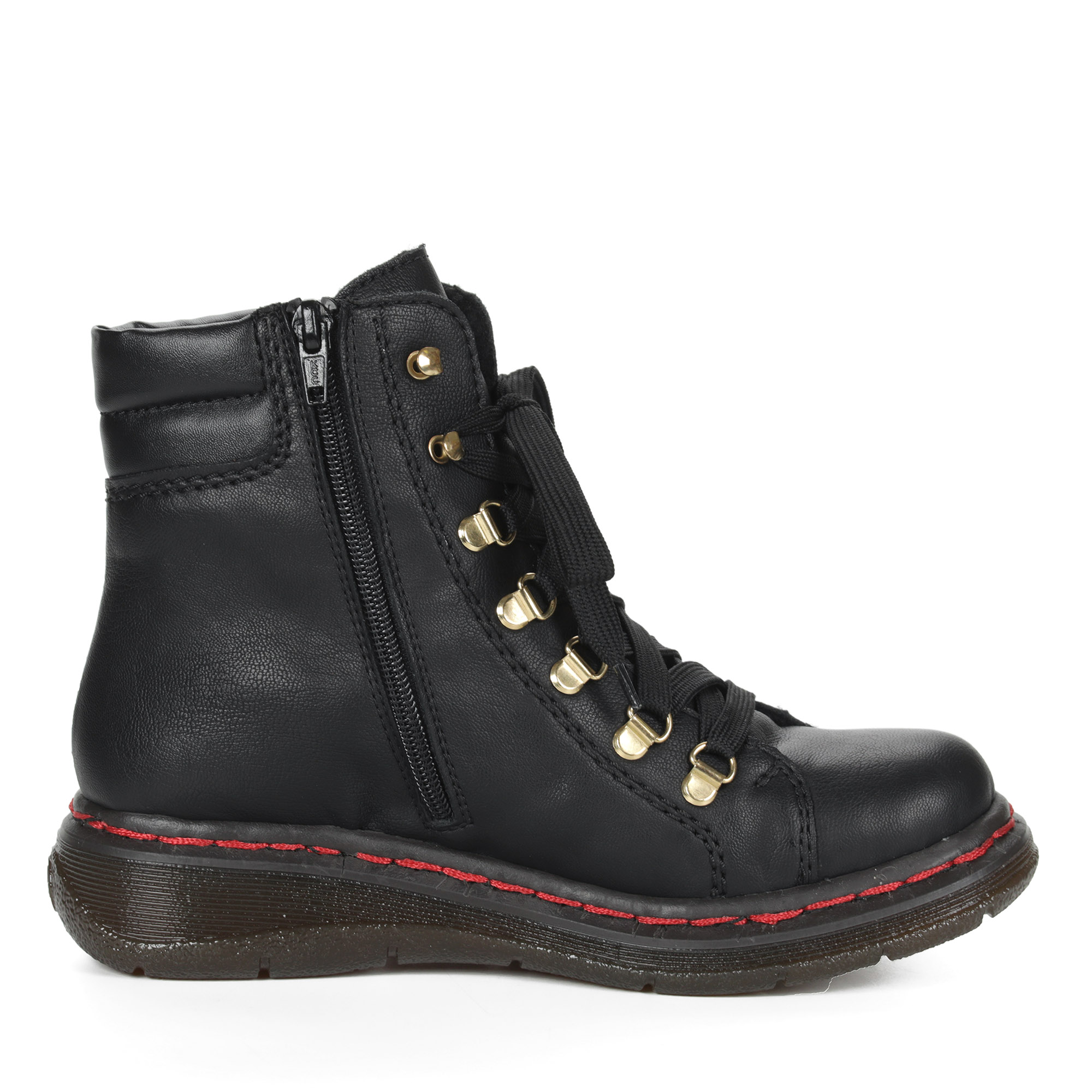 Черные ботинки на шнуровке Rieker, размер 36, цвет черный - фото 4