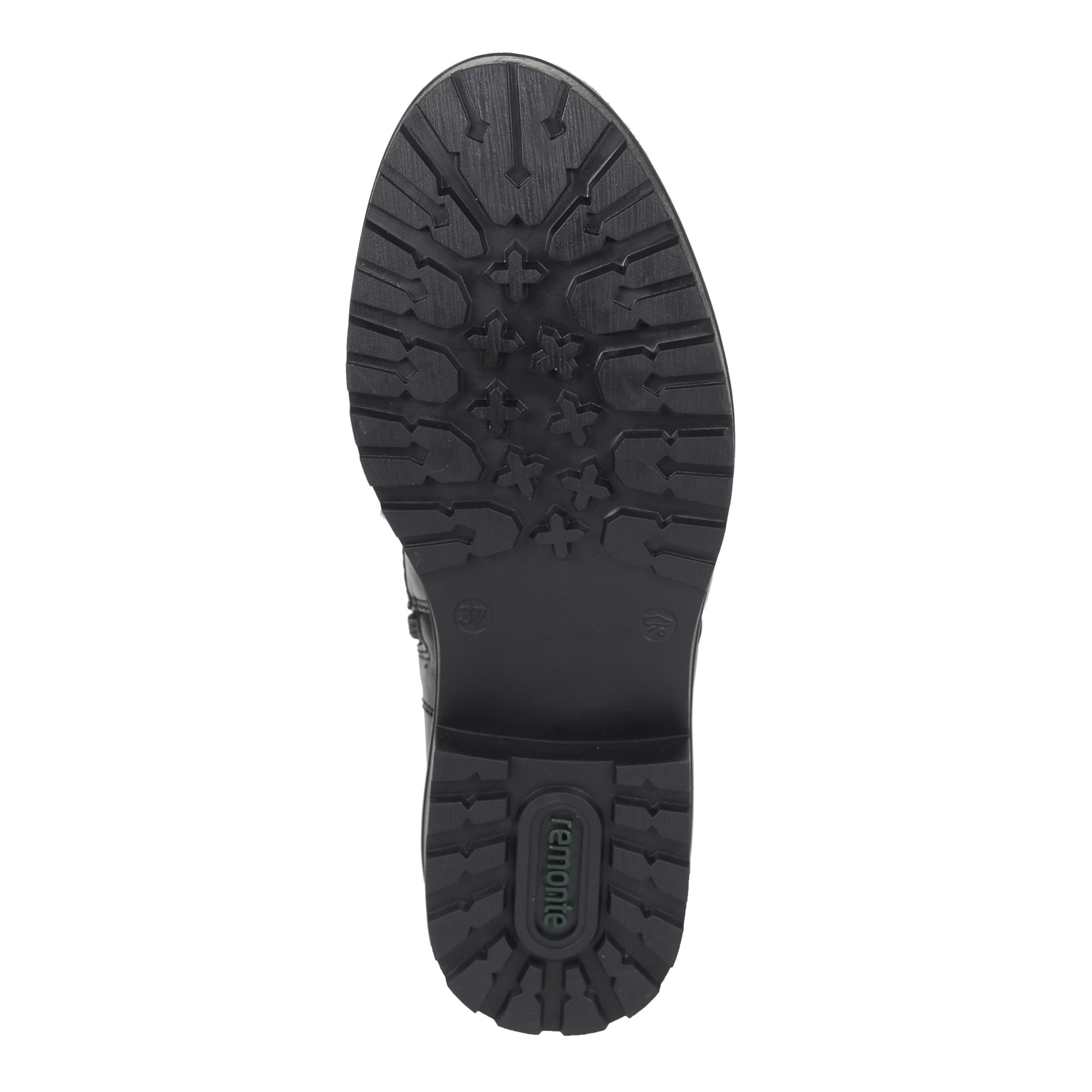 Черные сапоги на шнуровке из кожи на подкалдке из натуральной шерсти Remonte, размер 36, цвет черный - фото 7
