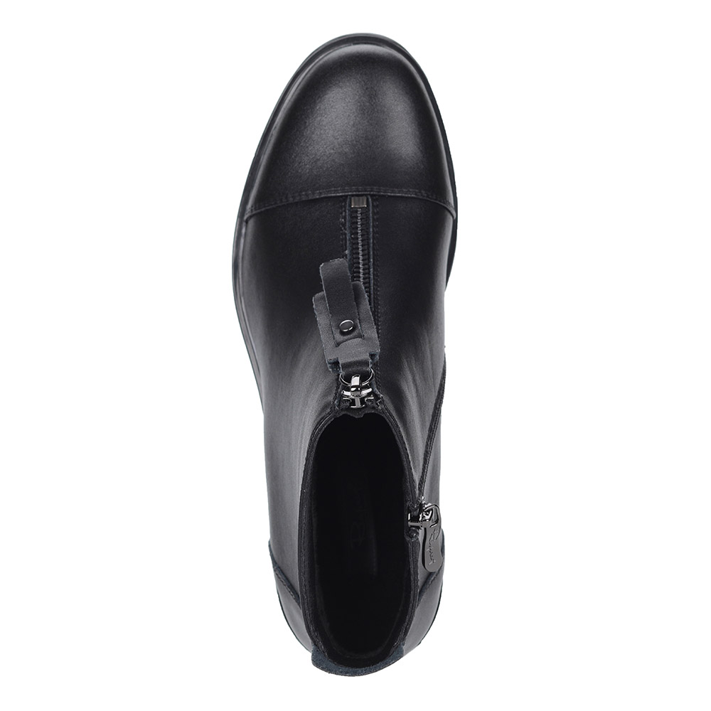Черные кожаные ботинки в черном цвете от Respect-shoes