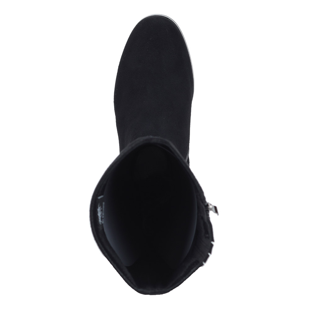 Черные велюровые сапоги El Tempo, размер 39, цвет черный - фото 6