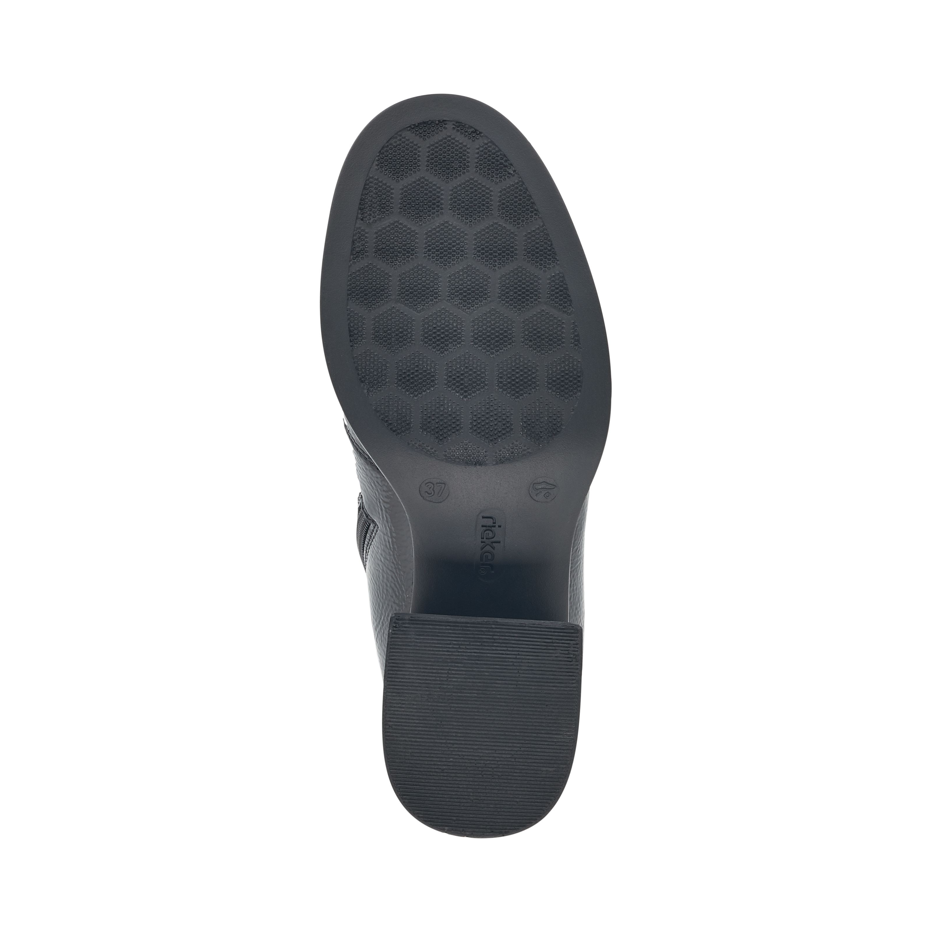 Черные ботинки с декором на устойчивом каблуке Rieker, размер 40, цвет черный - фото 10