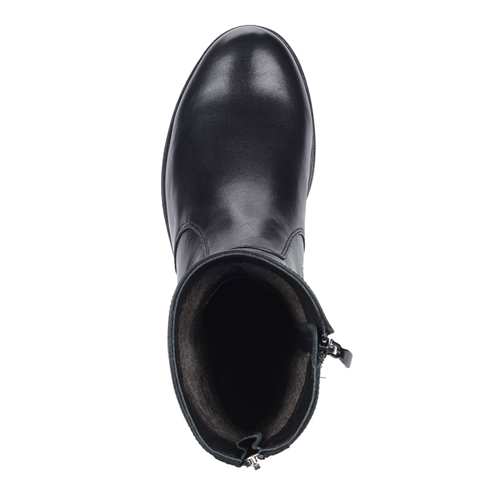 Черные кожаные ботинки Respect, размер 39, цвет черный - фото 4