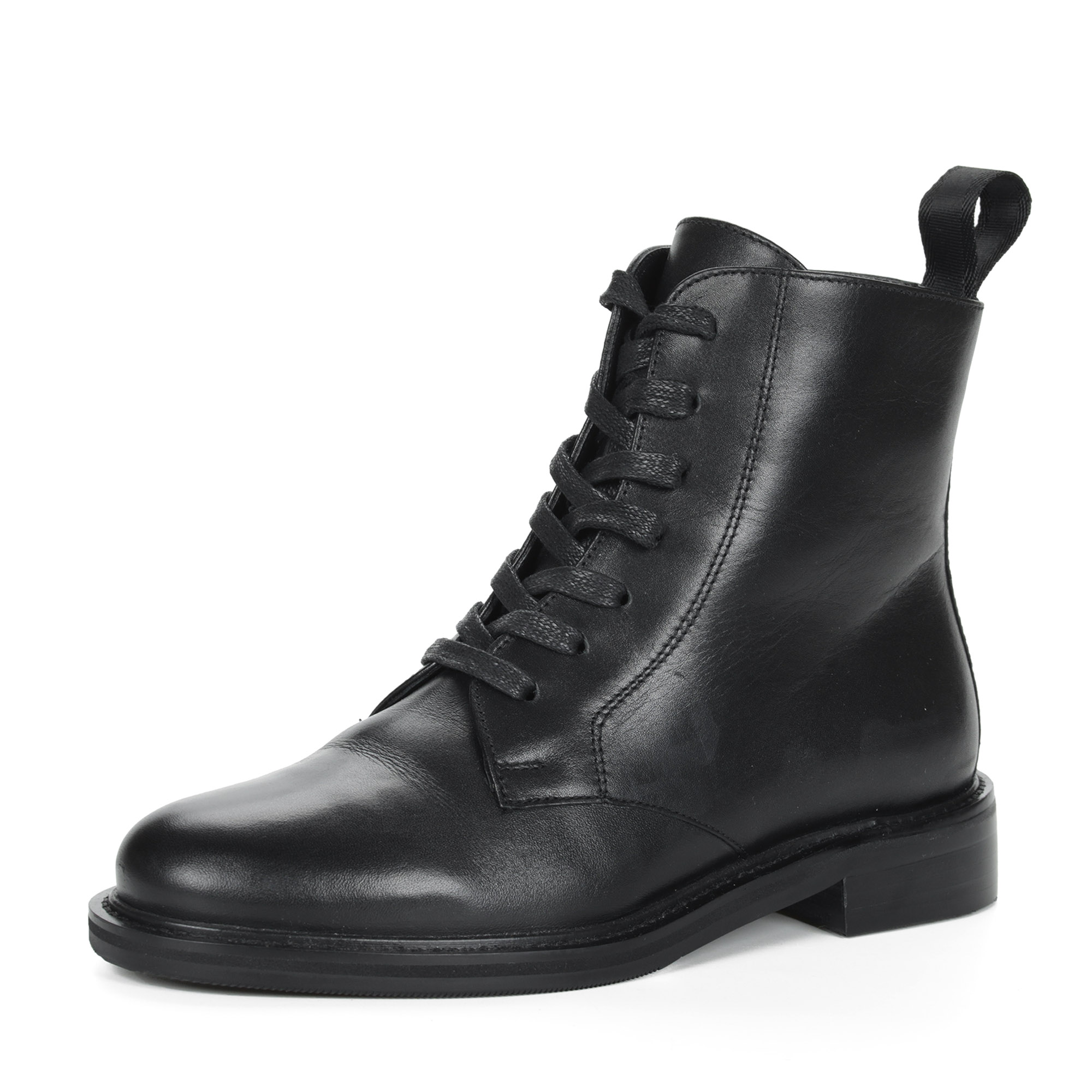 Черные ботинки из кожи на меху Respect, размер 37, цвет черный - фото 3
