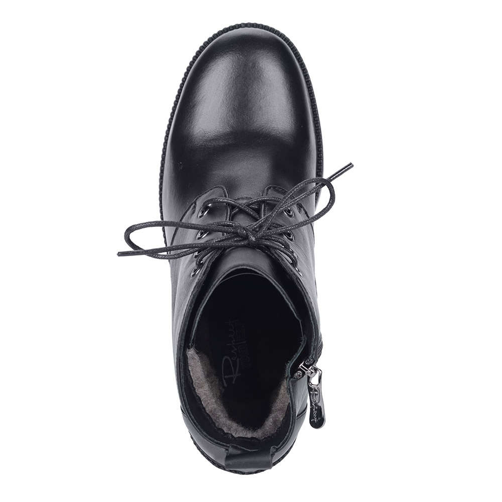 Ботильоны на шнуровке из кожи Respect, размер 39, цвет черный - фото 4