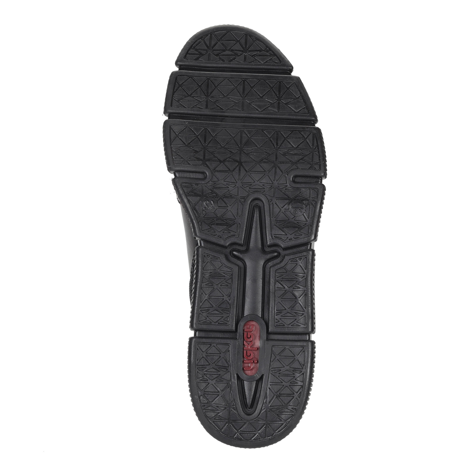 Черные кроссовки из комбинированных материалов на подкладке из искусственной шерсти Rieker, размер 42, цвет черный - фото 7