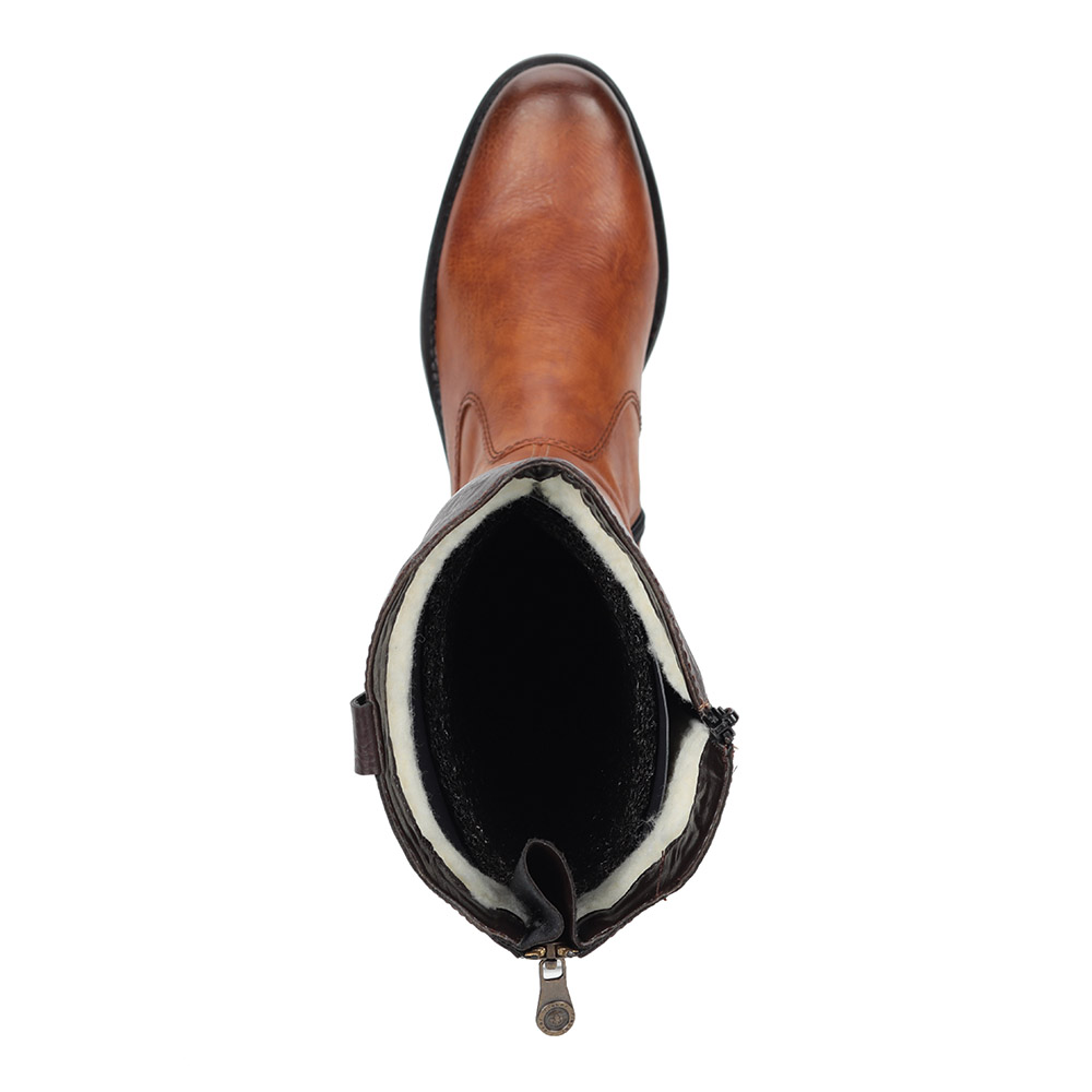 Коричневые сапоги из экокожи Rieker, размер 36, цвет коричневый - фото 7