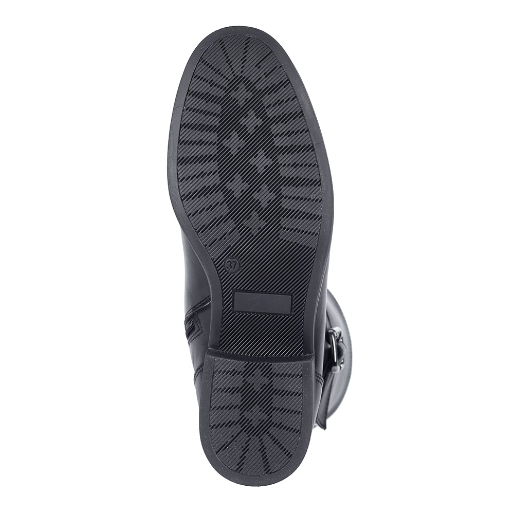 Высокие ботинки из кожи с ремешком Respect, размер 37, цвет черный - фото 5