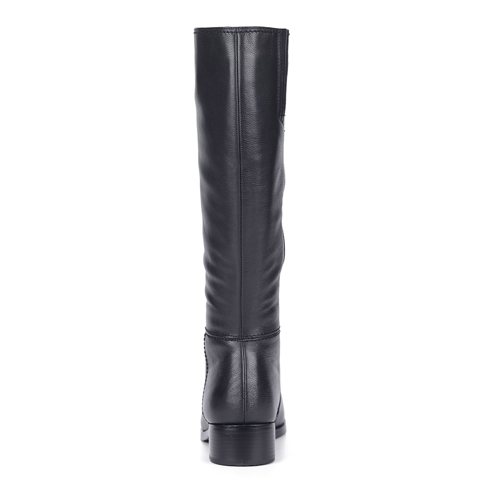 Черные кожаные сапоги El Tempo, размер 36, цвет черный - фото 5