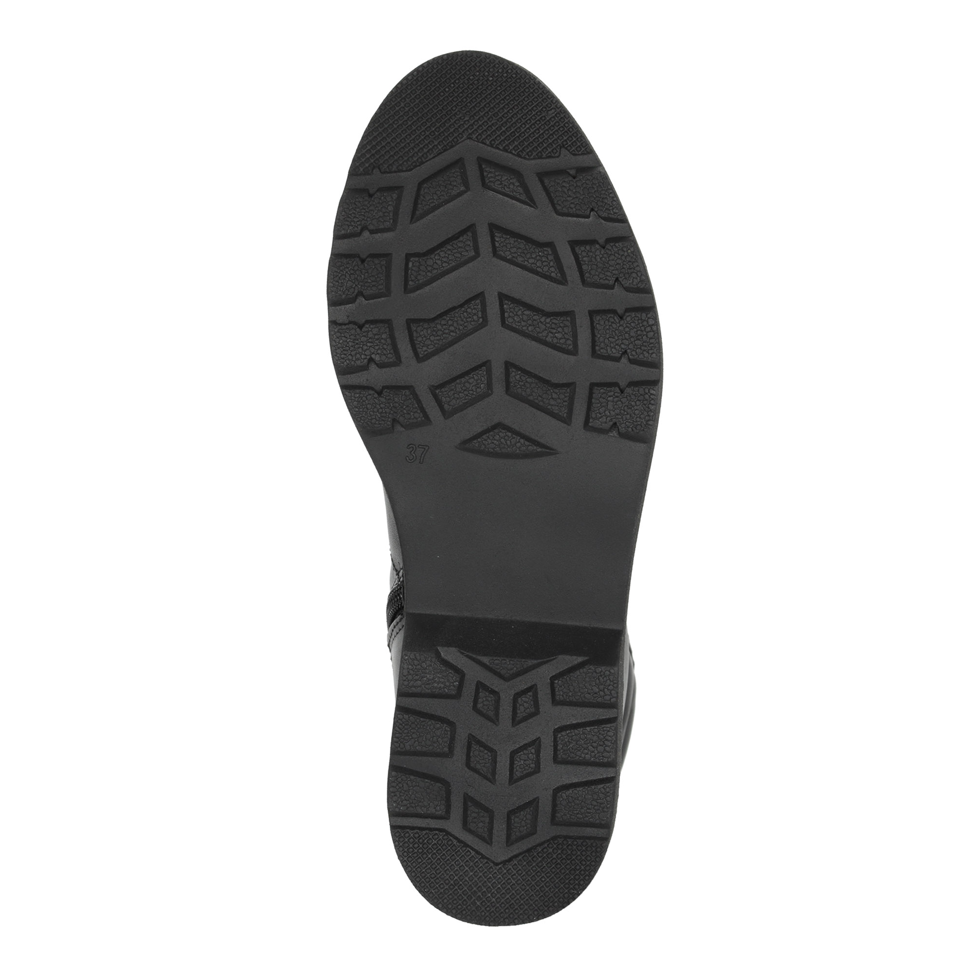 Черные ботинки на шнурках из кожи на подкладке из натуральной шерсти на тракторной подошве MARCO TOZZI PREMIO, размер 37, цвет черный - фото 7