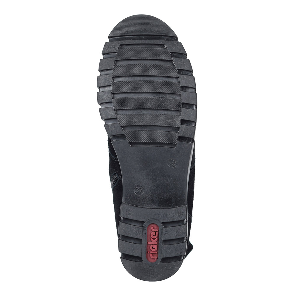 Черные ботинки на шерсти Rieker, размер 39, цвет черный - фото 4