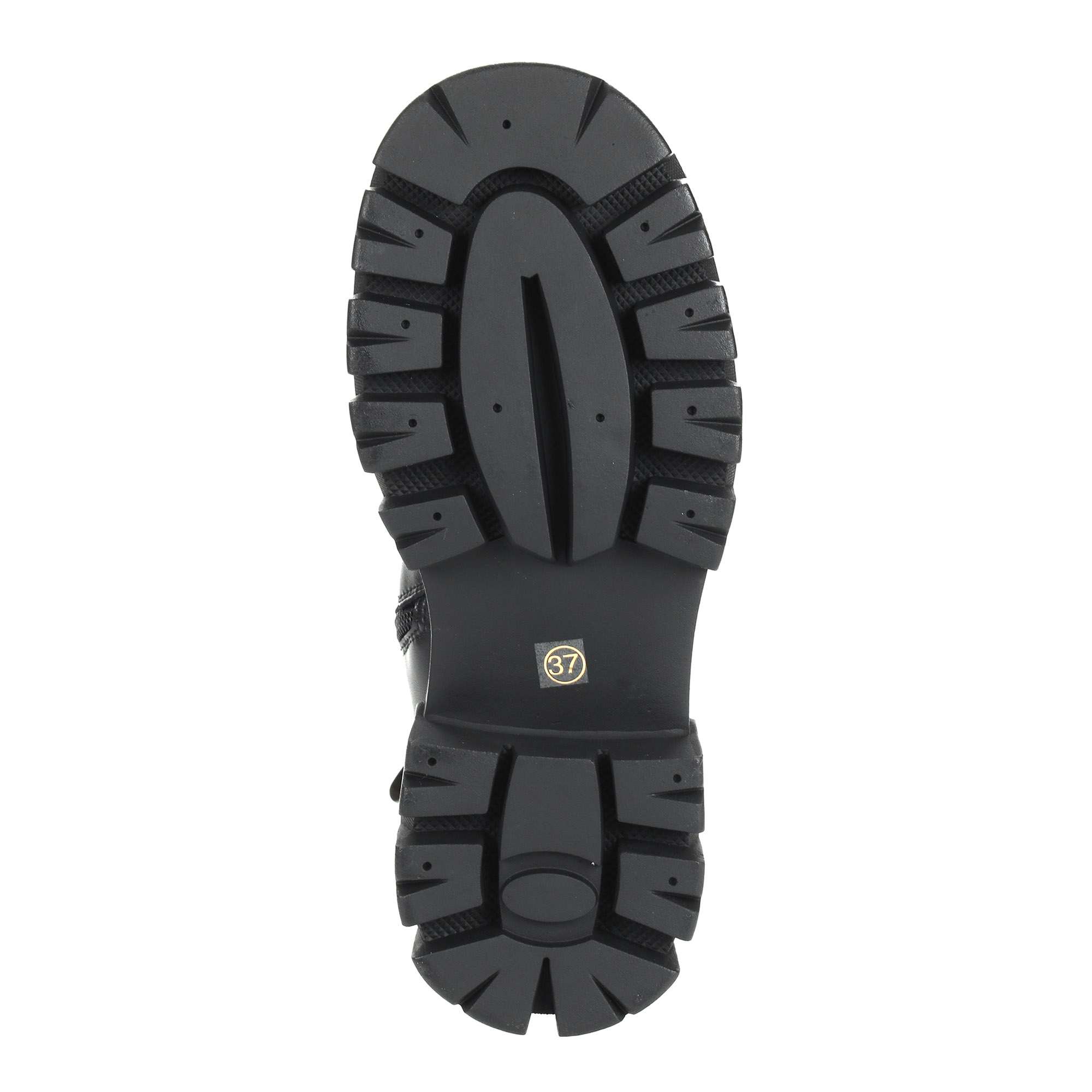 Черные высокие ботинки из кожи на подкладке из натуральной шерсти на тракторной подошве Respect, размер 37, цвет черный - фото 7