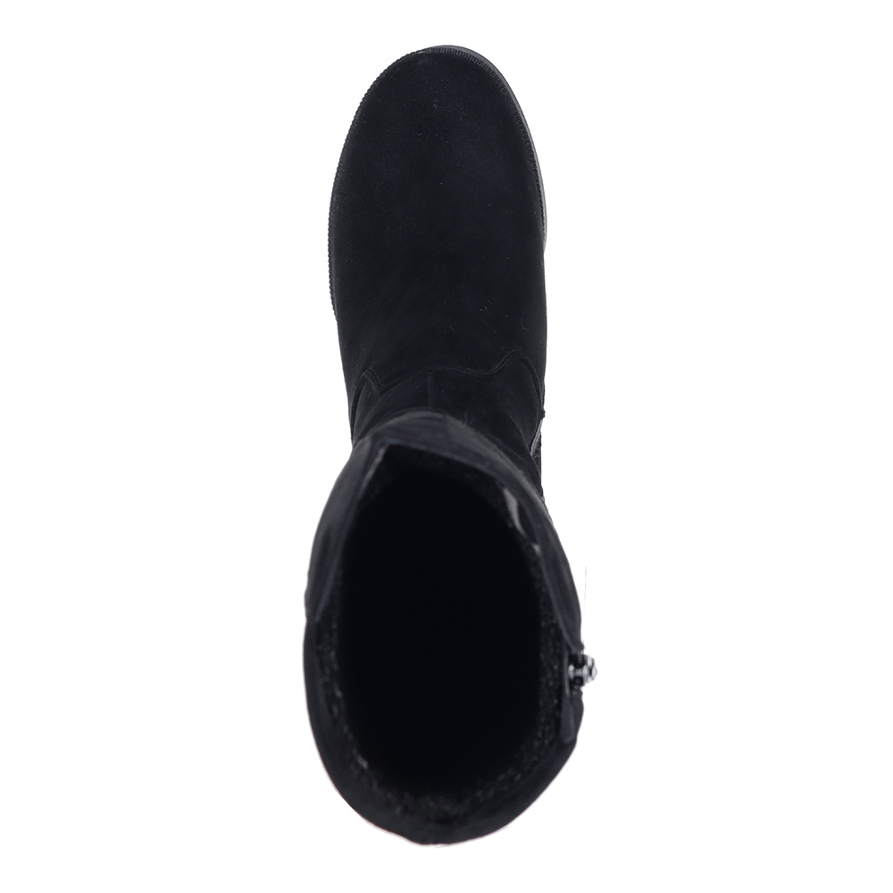Черные ботфорты из велюра на меху Respect, размер 40, цвет черный - фото 7