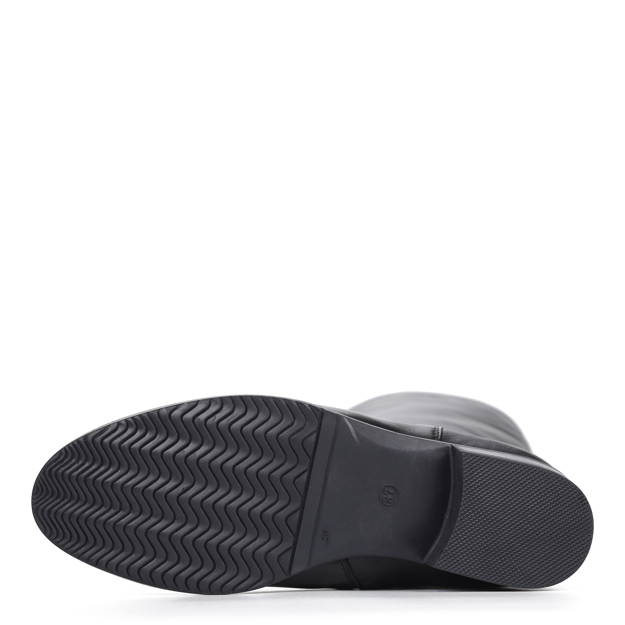 Сапоги на низком каблуке из кожи Respect, размер 39, цвет черный - фото 9