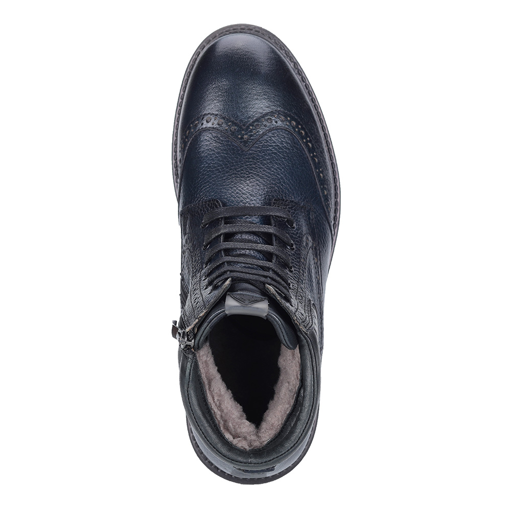 Синие ботинки с брогированными элементами Respect, размер 40, цвет синий - фото 4