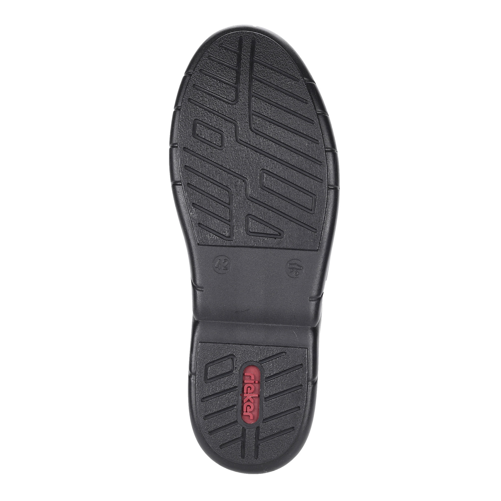 Черные ботинки из экокожи на шерсти Rieker, размер 44, цвет черный - фото 5