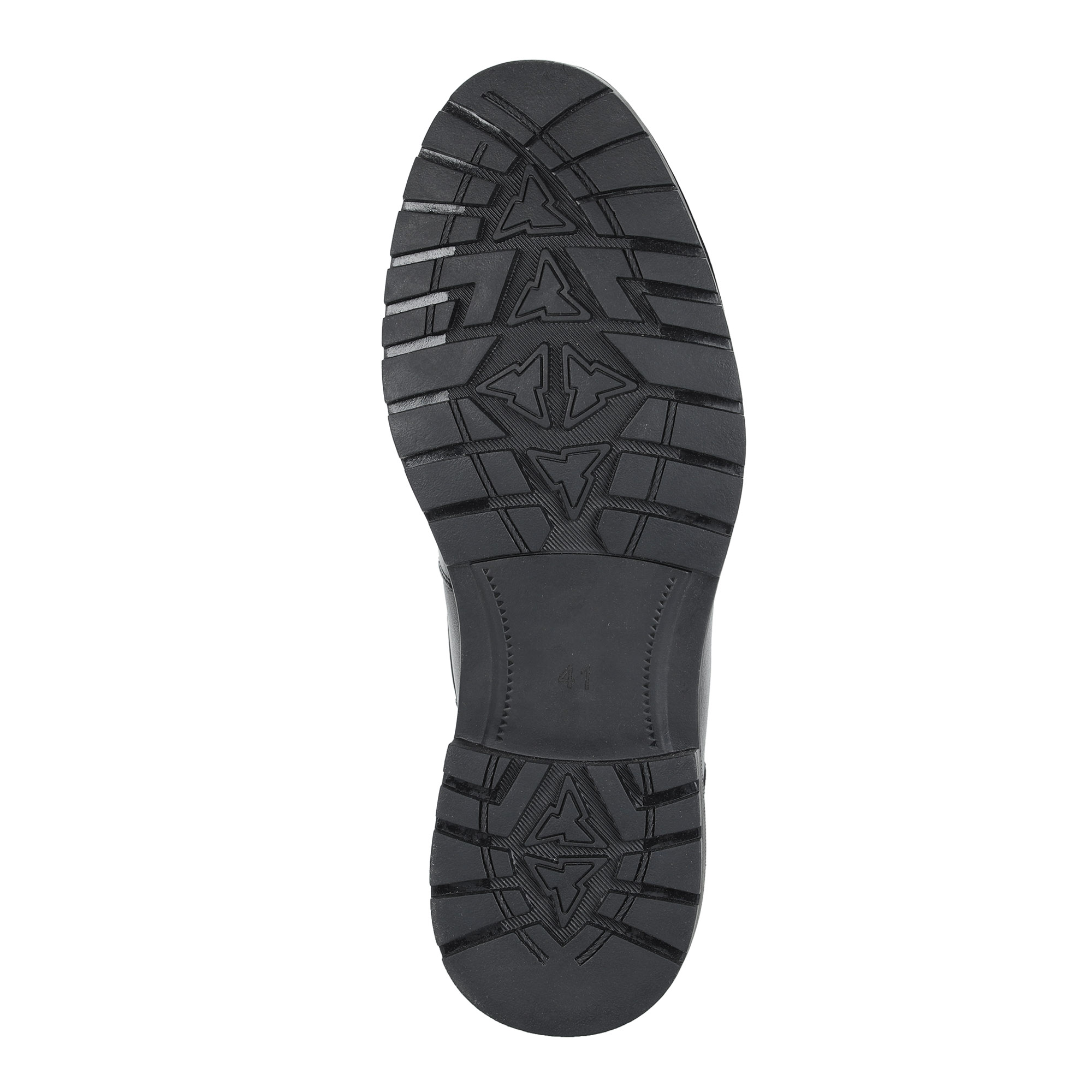 Черные ботинки из кожи на подкладке из натуральной шерсти на утолщенной подошве Respect, размер 44, цвет черный - фото 7