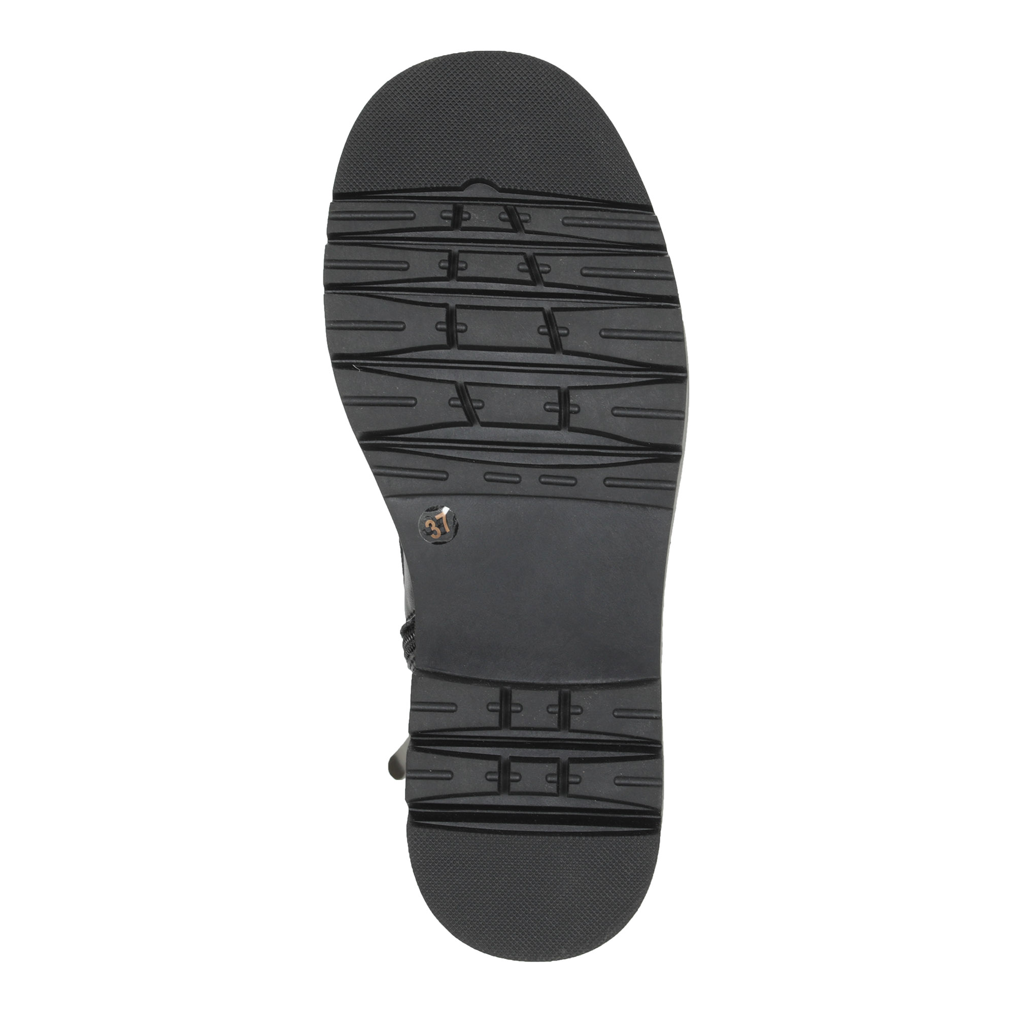 Черные ботинки из кожи на шнурках на подкладке из экошерсти KEDDO, цвет черный - фото 8