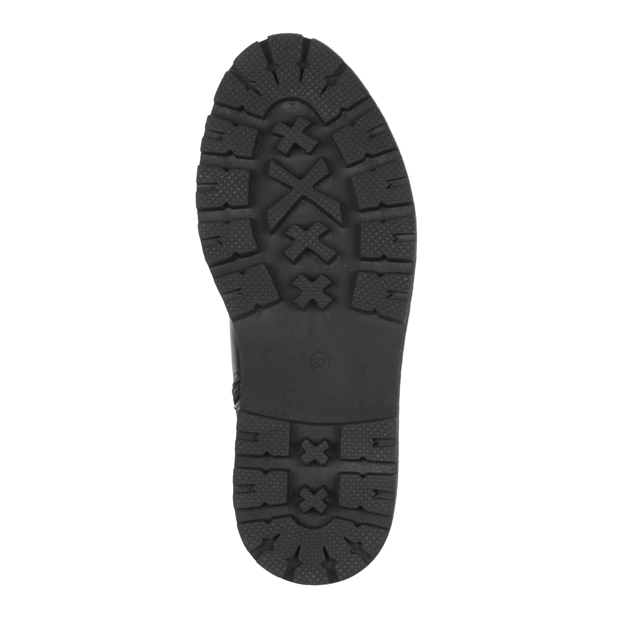 Черные ботинки на молнии из кожи на подкладке из натуральной шерсти на тракторной подошве MARCO TOZZI PREMIO, размер 40, цвет черный - фото 8