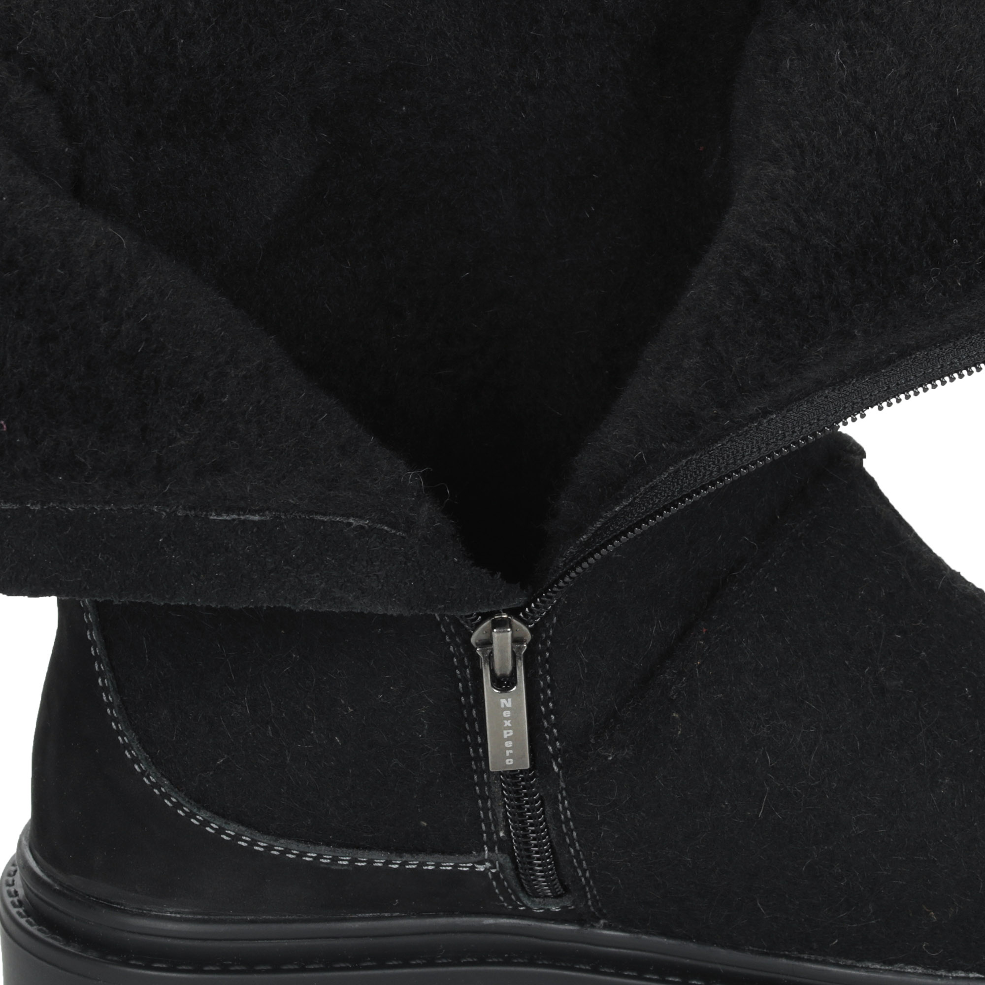 Черные ботинки из войлока на подклдке из натуральной шерсти на утолщенной подошве NexPero, размер 43, цвет черный - фото 5