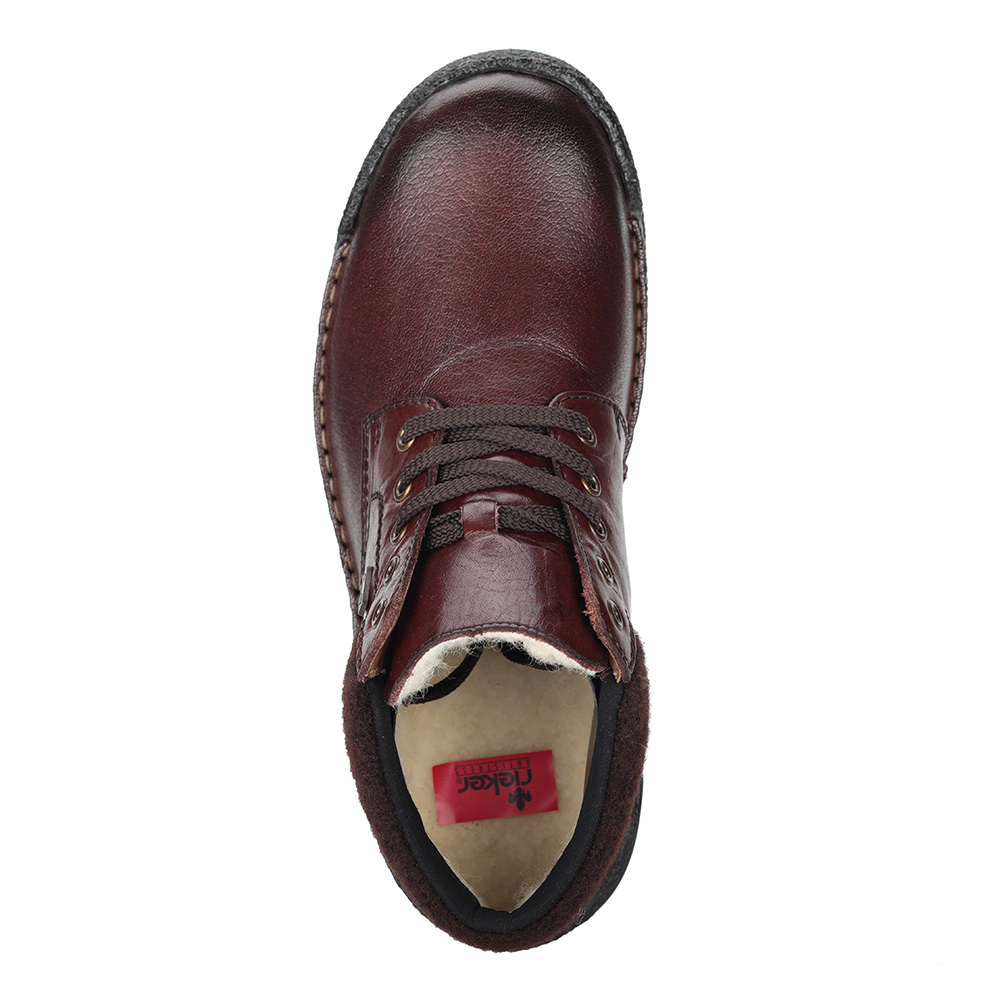 Коричневые ботинки на шнуровке из экокожи Rieker, размер 44, цвет коричневый - фото 4