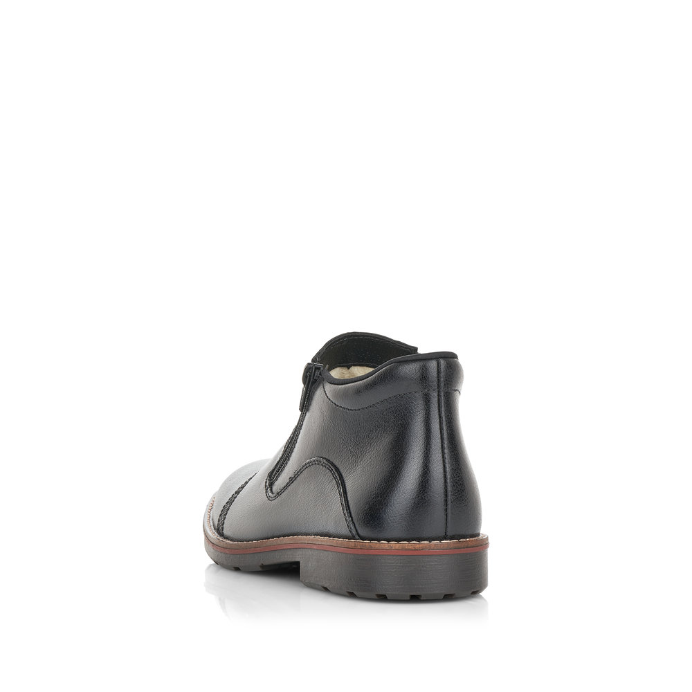 Черные ботинки из кожи без шнуровки Rieker, размер 44, цвет черный - фото 4
