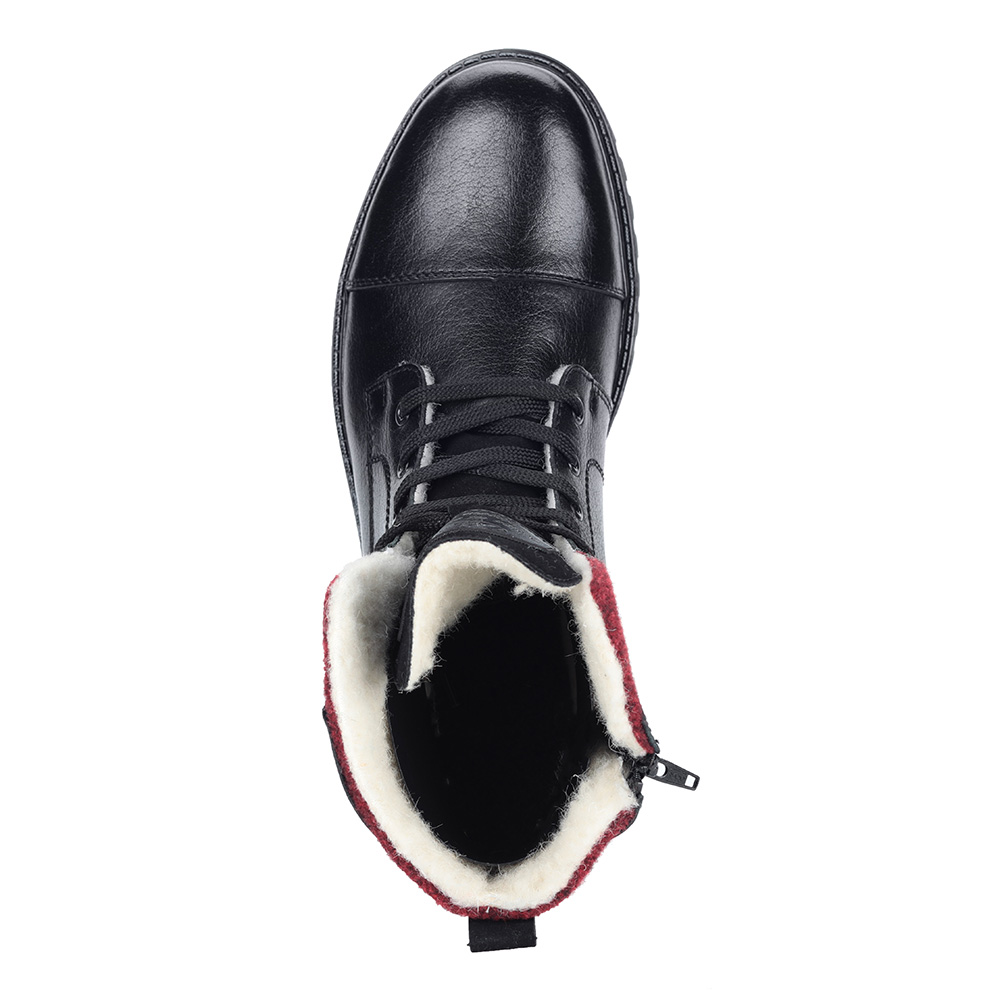 Черные ботинки на шерсти Rieker, размер 44, цвет черный - фото 4