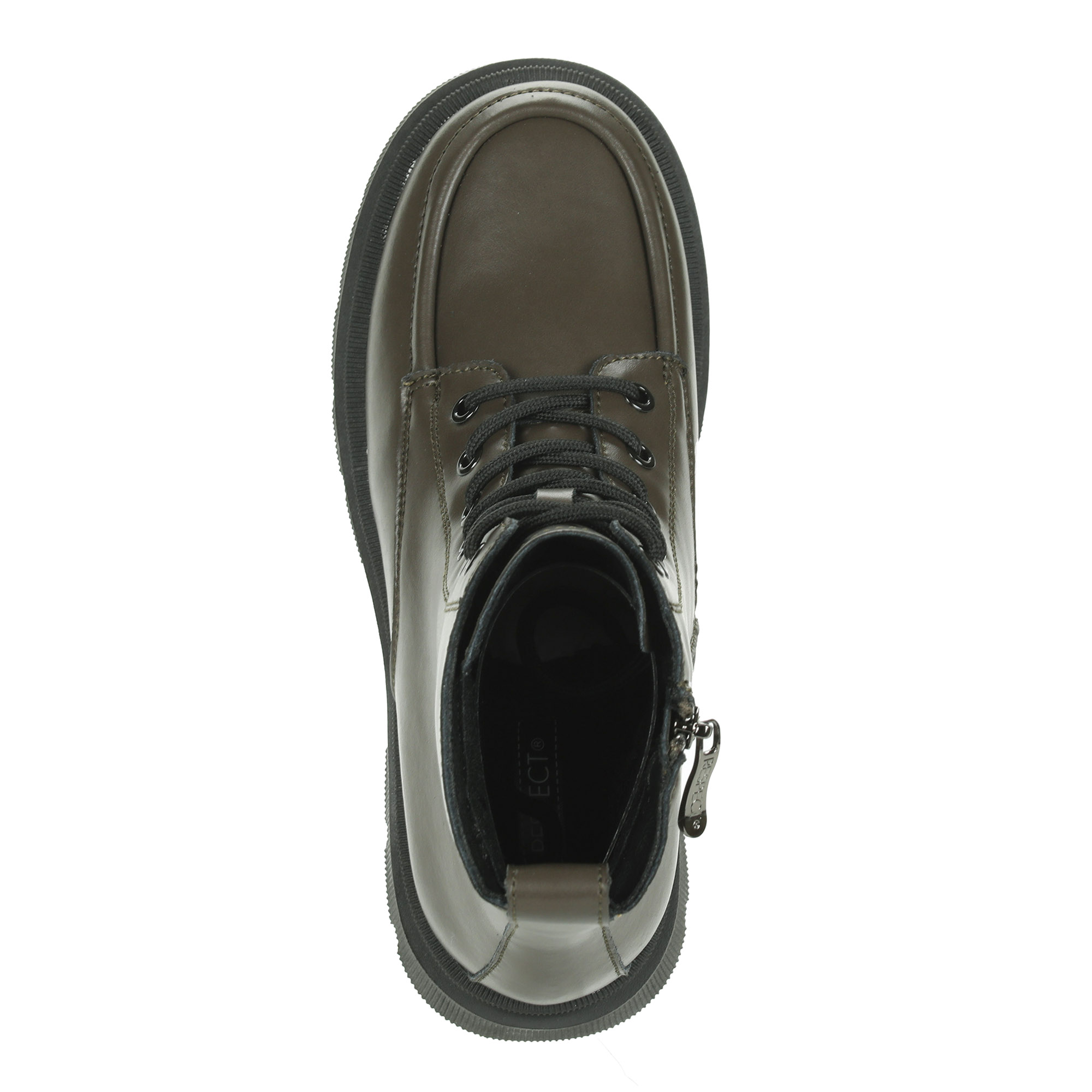 Коричневые ботинки из кожи на подкладке из натуральной шерсти на тракторной подошве Respect, размер 39, цвет коричневый - фото 7