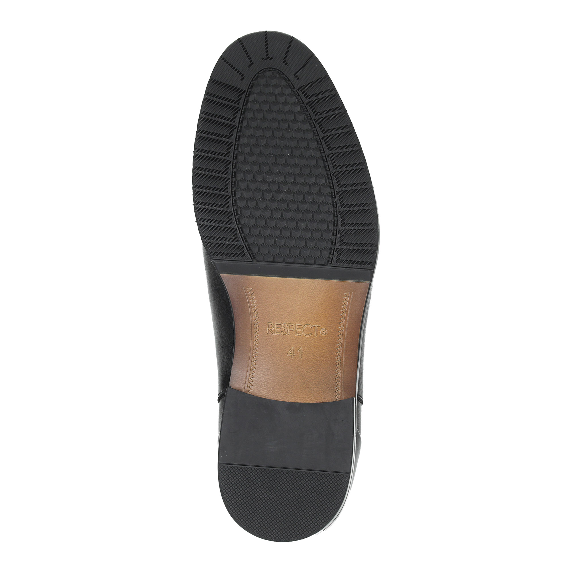 Черные утепленные ботинки челси из кожи Respect, цвет черный - фото 7