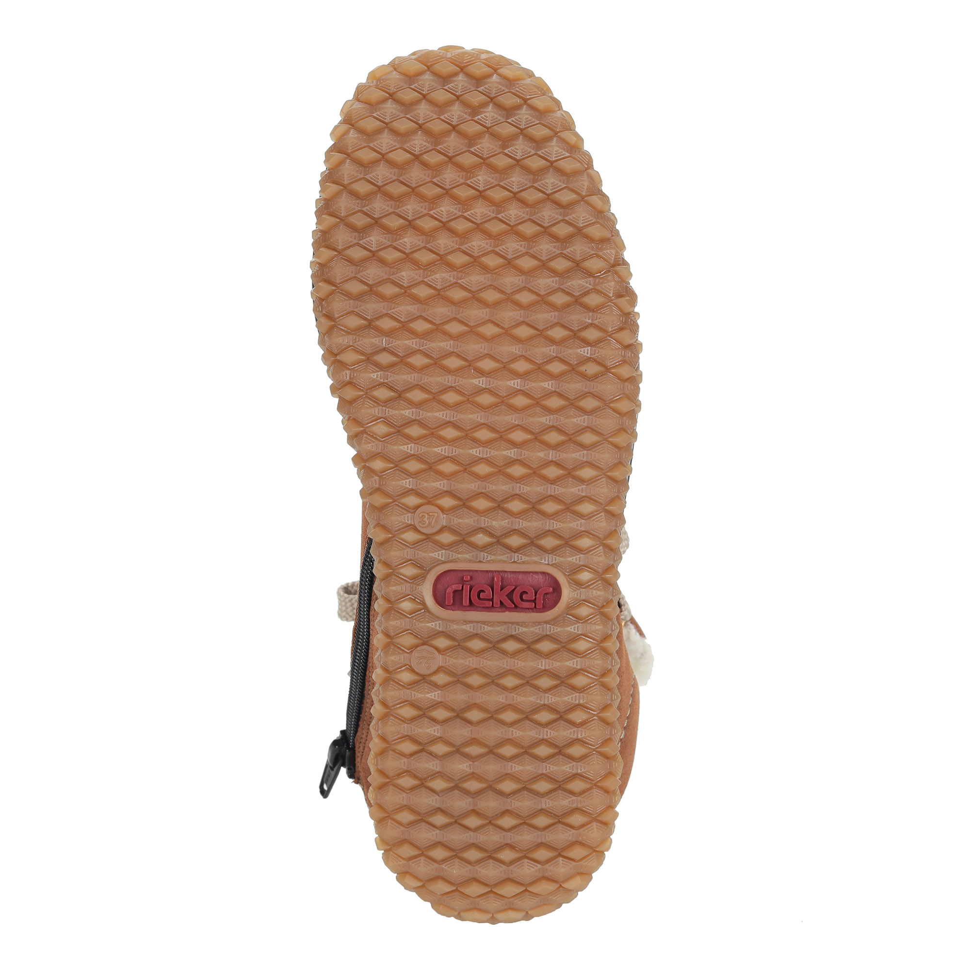 Коричневые ботинки из экокожи на шнуровке Rieker, размер 36, цвет коричневый - фото 5