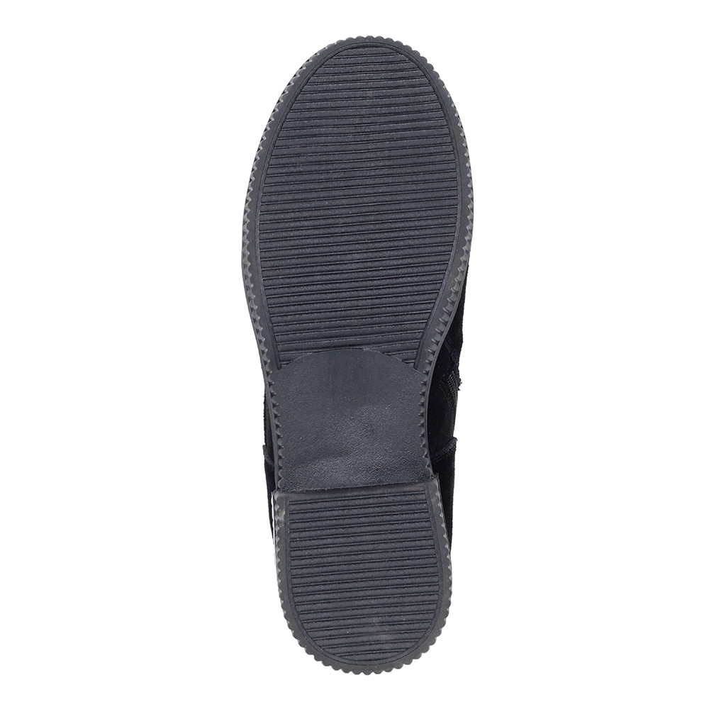 Черные ботинки из велюра на шнуровке от Respect-shoes