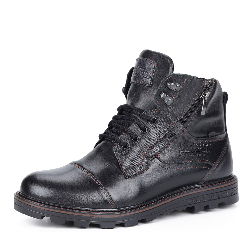 Черные ботинки на шнуровке Respect, размер 44, цвет черный - фото 1