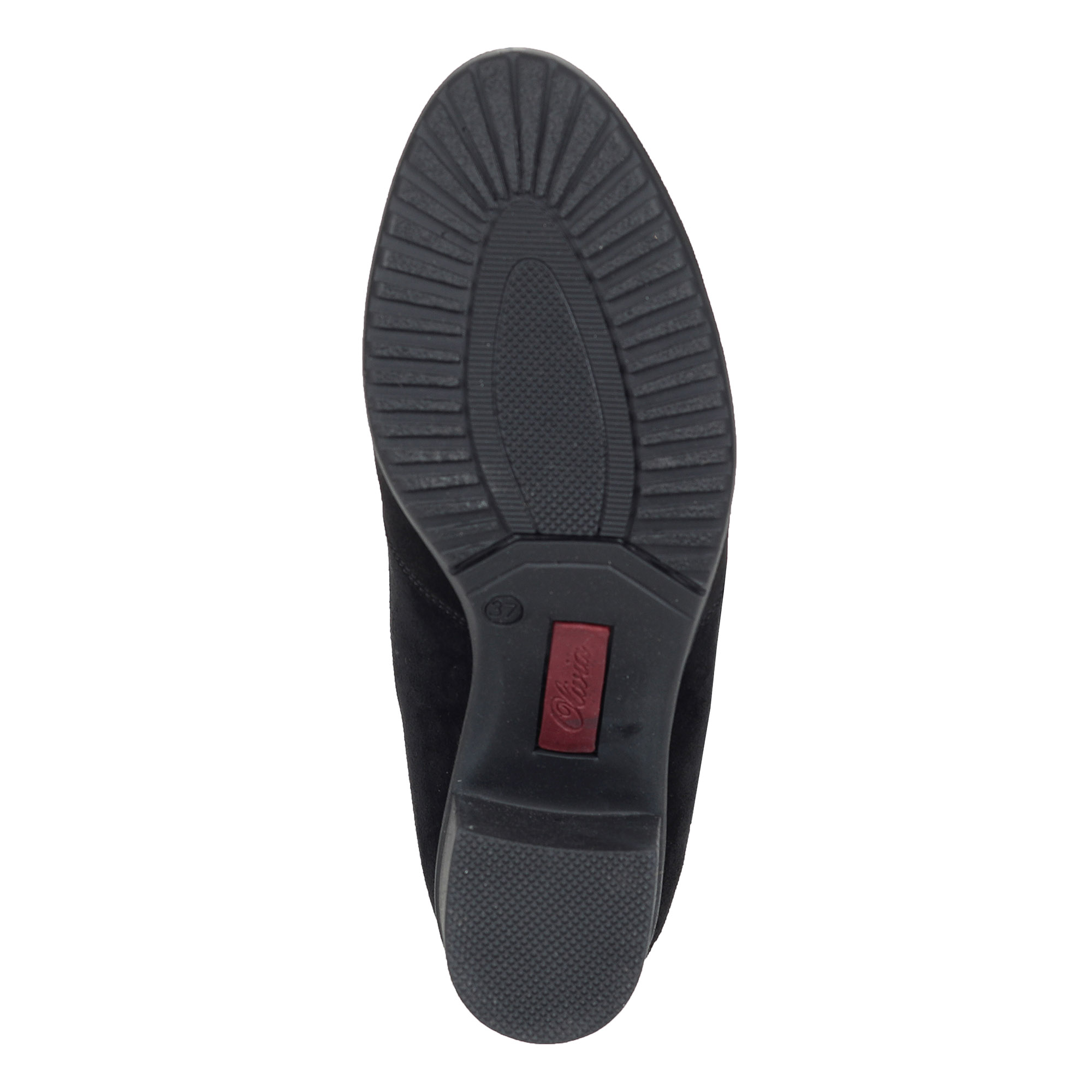 Черные сапоги из велюра на подкладке из натурального меха на устойчивом каблуке Olivia, размер 39, цвет черный - фото 7