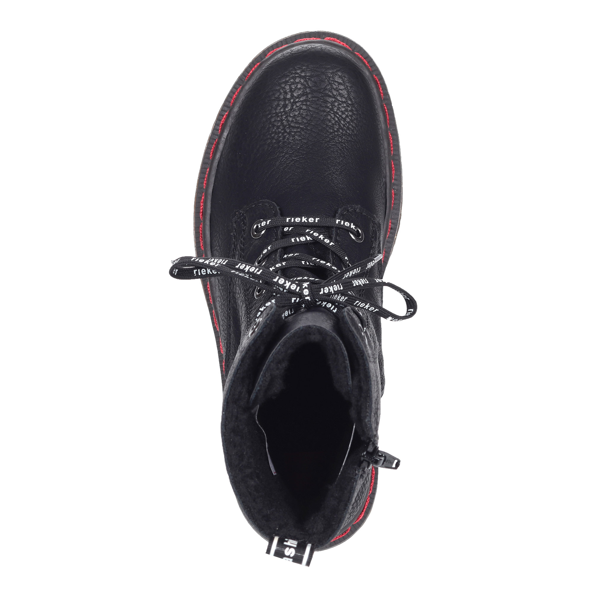Черные полусапоги на шнуровке Rieker, размер 37, цвет черный - фото 4