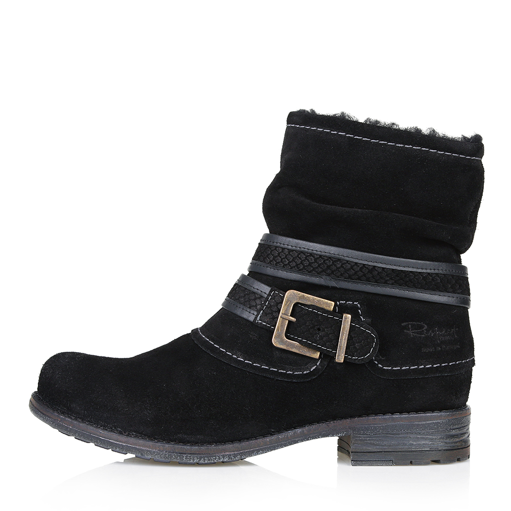 Черные ботинки из велюра с пряжкой Respect, размер 38, цвет черный - фото 2