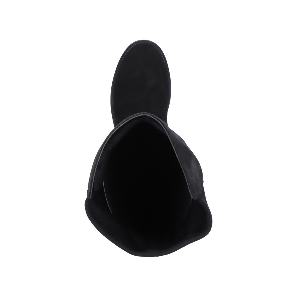 Черные утепленные сапоги из гидрофобного велюра на протекторной подошве Remonte, размер 39, цвет черный - фото 6