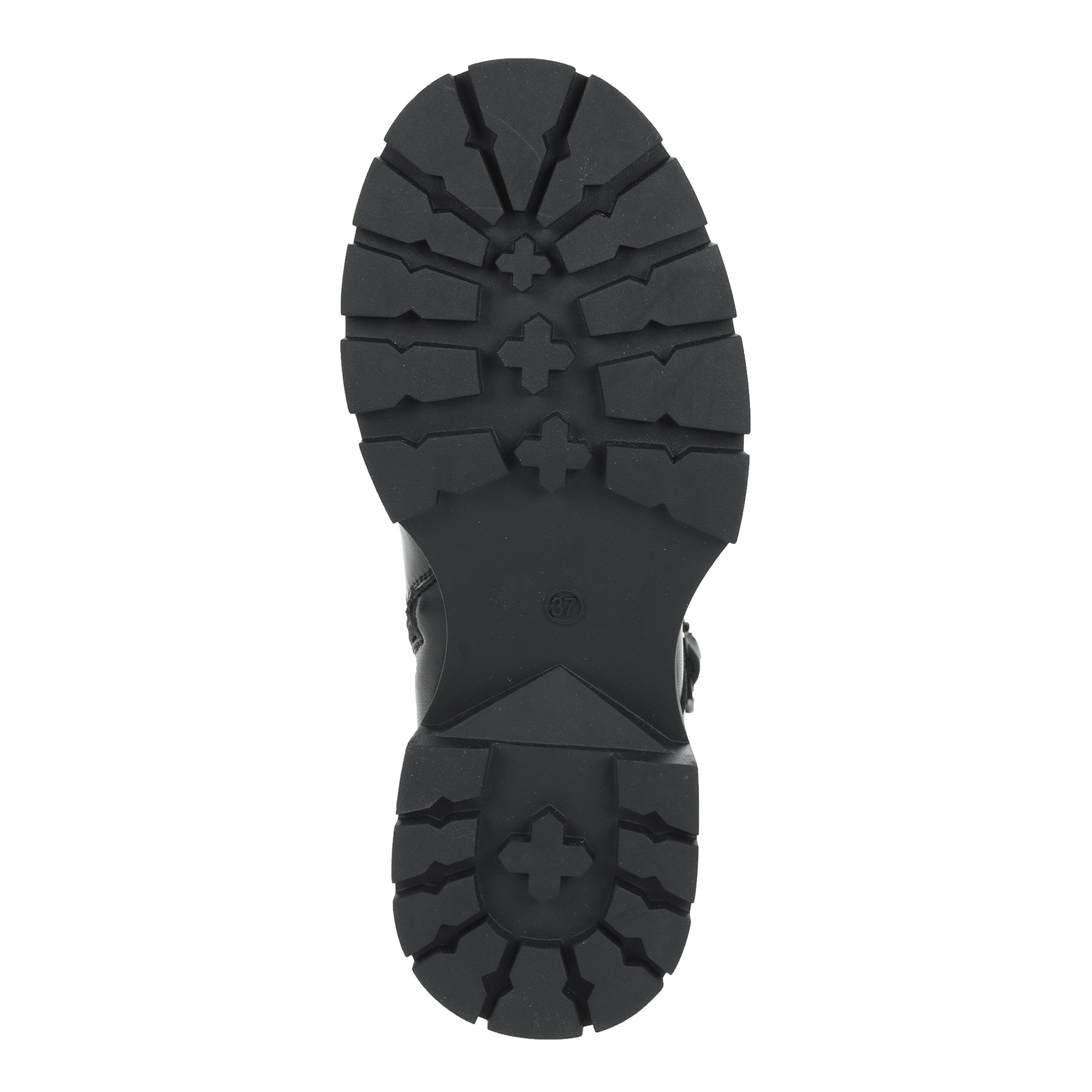 Черные ботинки из кожи на молнии на подкладке из натуральной шерсти на тракторной подошве Respect, размер 37, цвет черный - фото 7