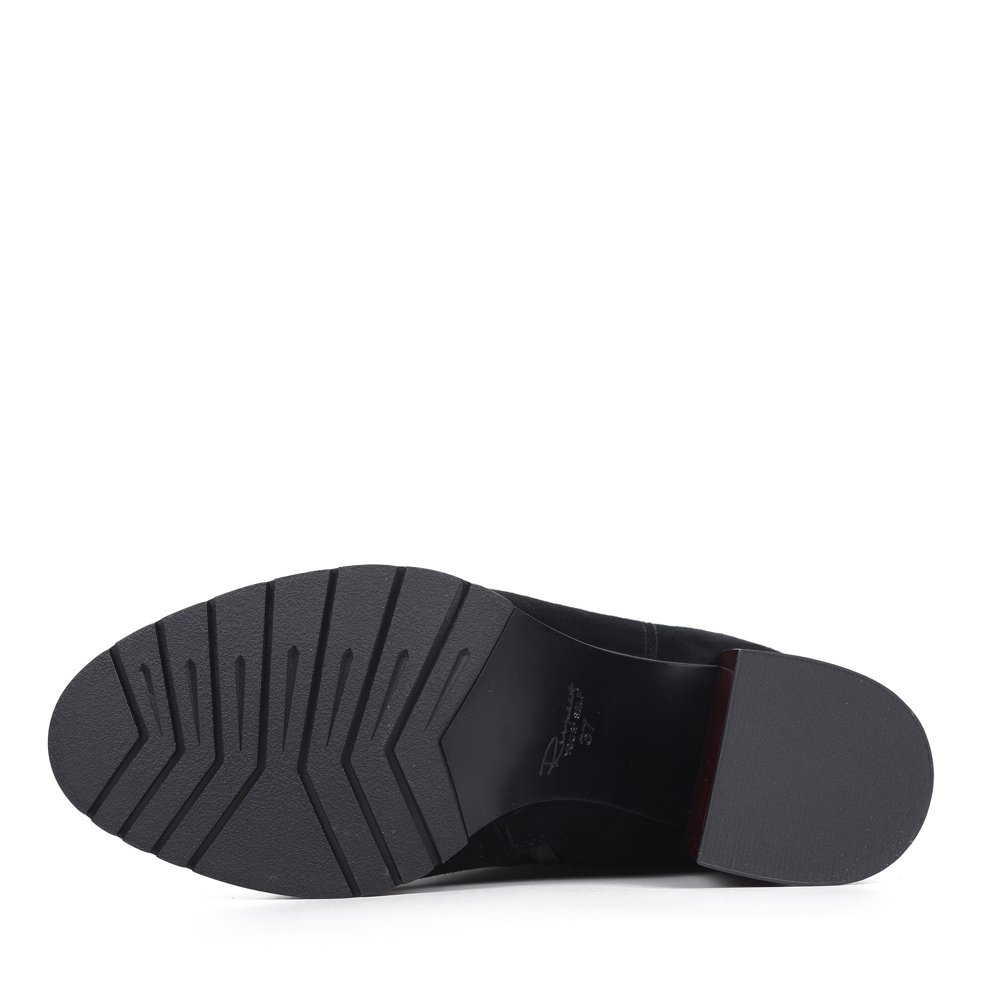 Черные ботфорты из велюра на каблуке Respect, размер 38, цвет черный - фото 9