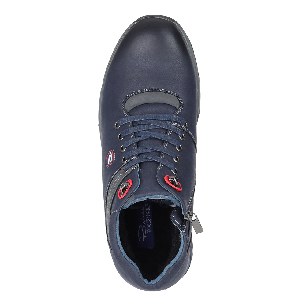 Синие кроссовки на шерсти Respect, размер 43, цвет синий - фото 4