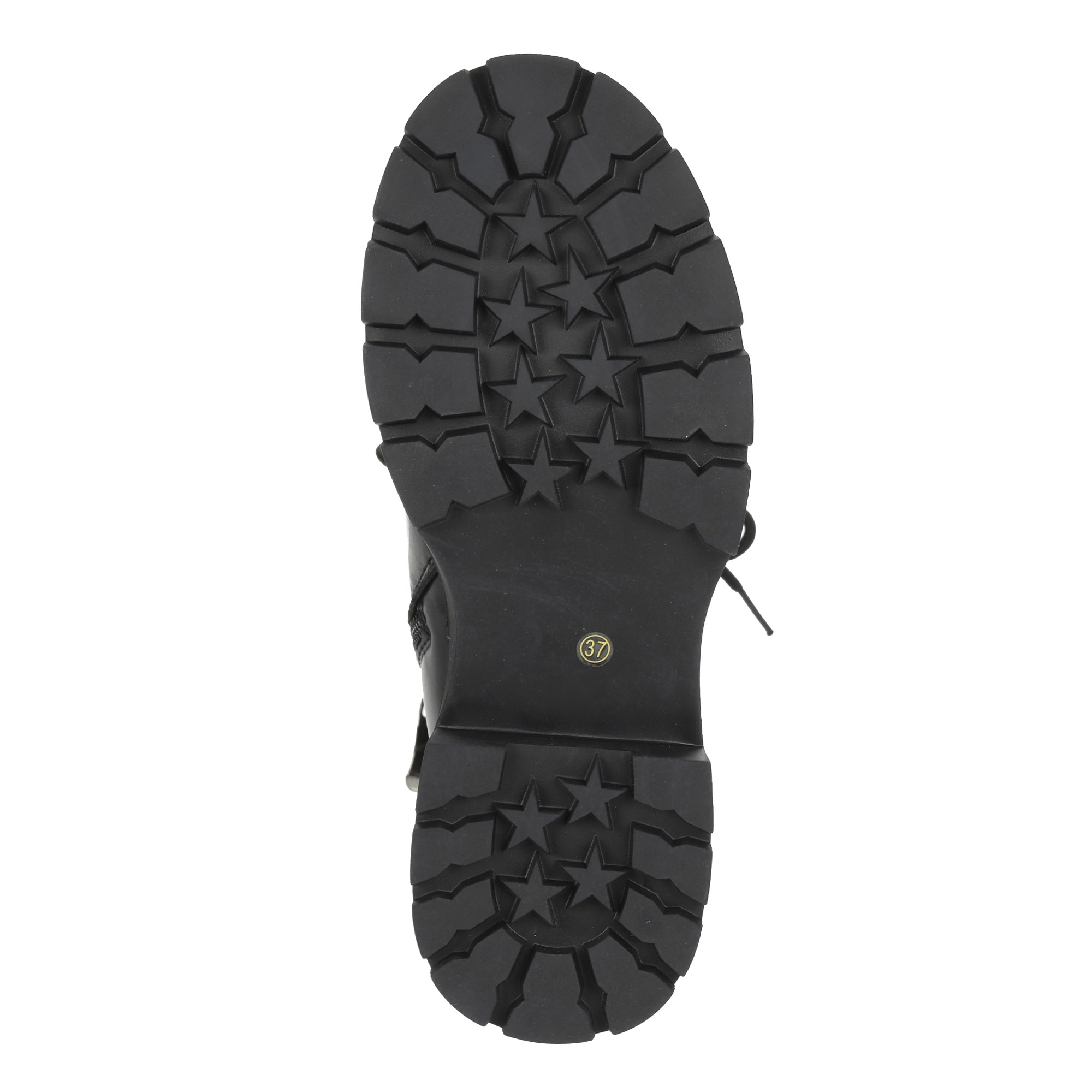 Черные ботинки из кожи на подкладке из натуральной шерсти на тракторной подошве Respect, цвет черный - фото 8