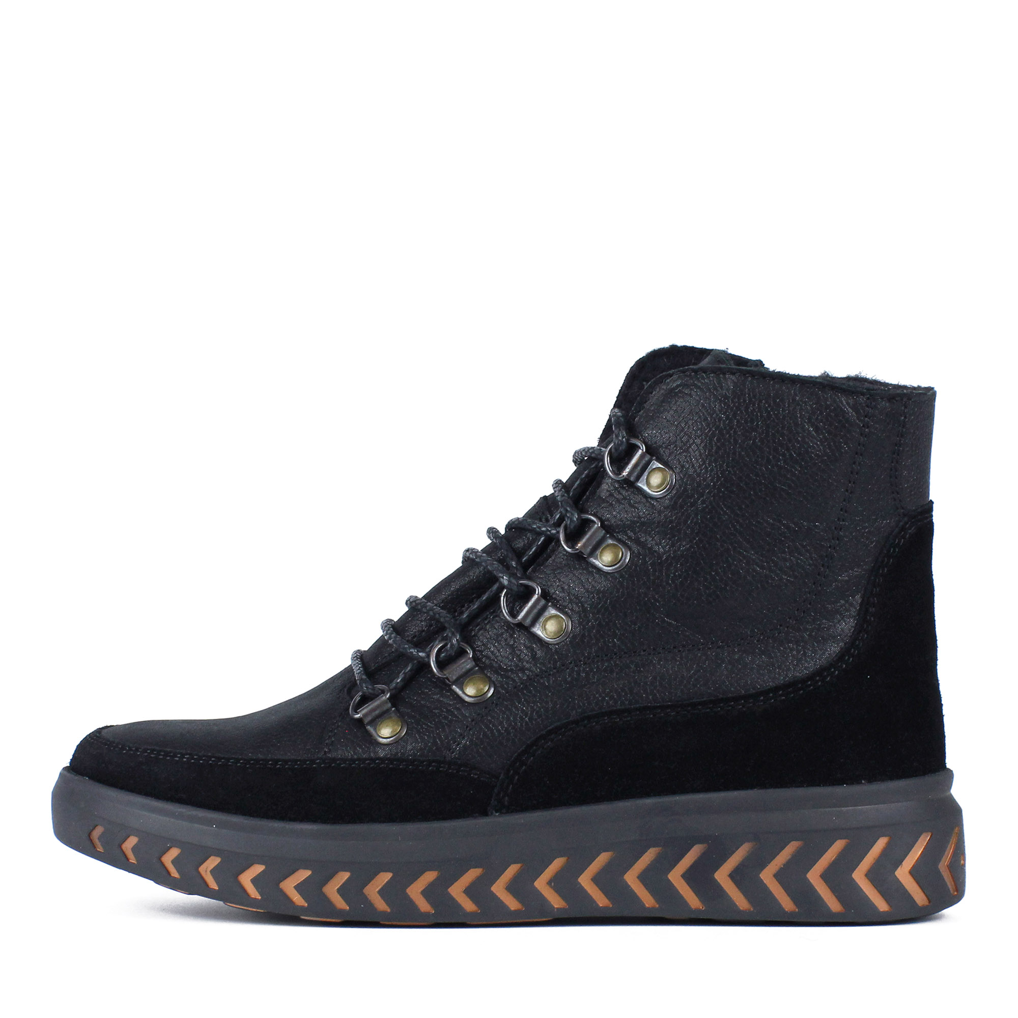 Черные ботинки из нубука на шерсти BURGERSCHUHE, размер 40, цвет черный - фото 2