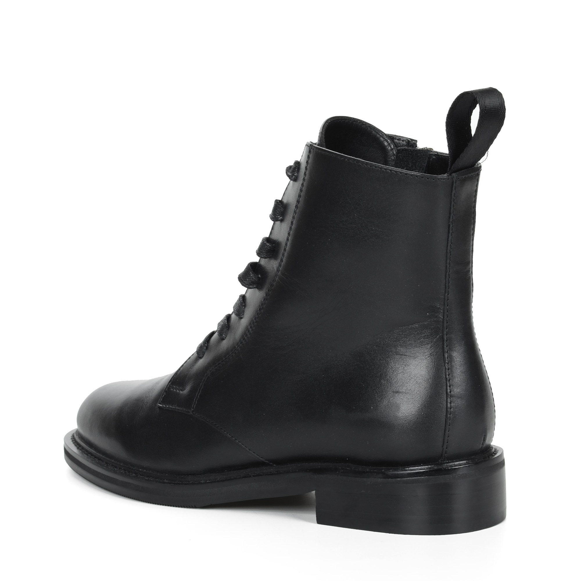 Черные ботинки из кожи на меху Respect, размер 37, цвет черный - фото 5