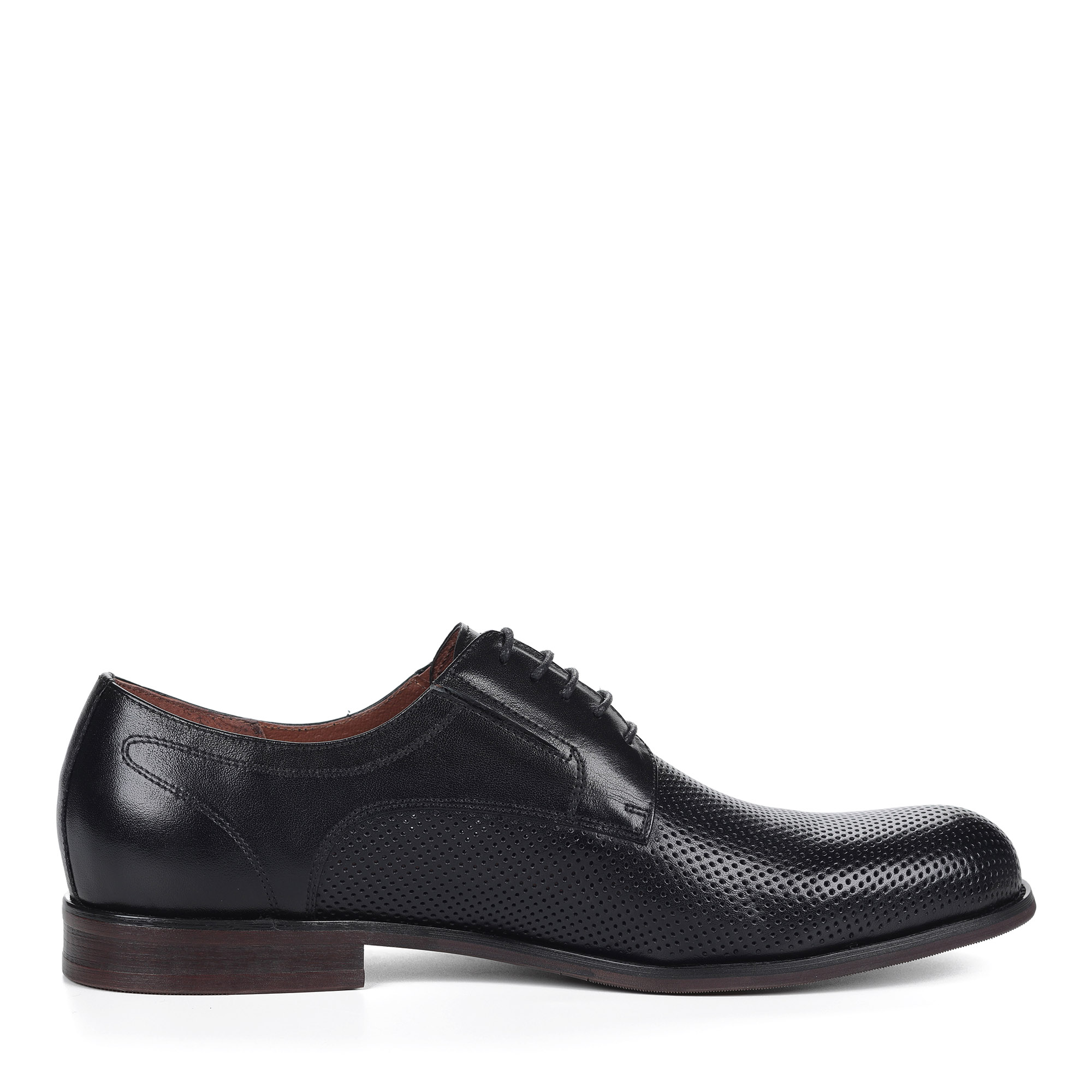 Черные полуботинки из кожи на шнуровке от Respect-shoes