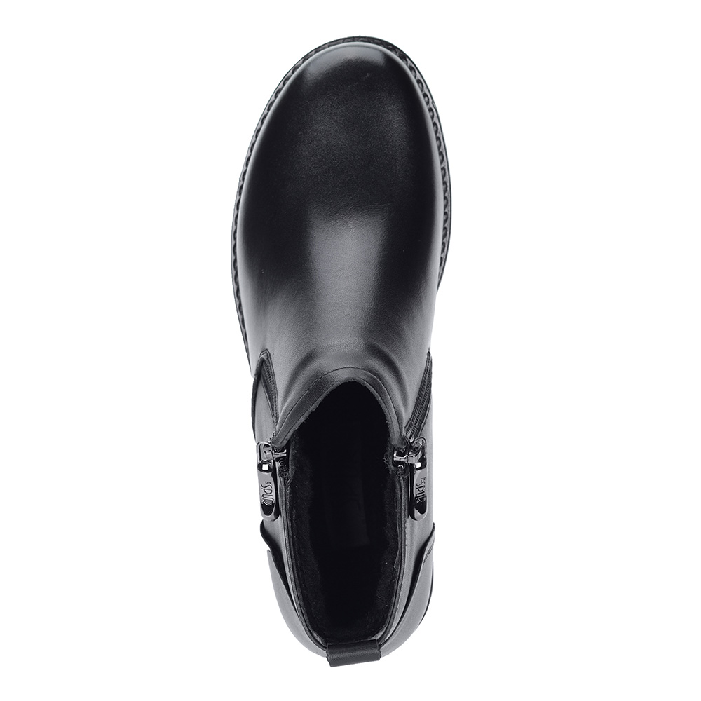 Черные ботинки из кожи без шнуровки Spur, размер 39, цвет черный - фото 4